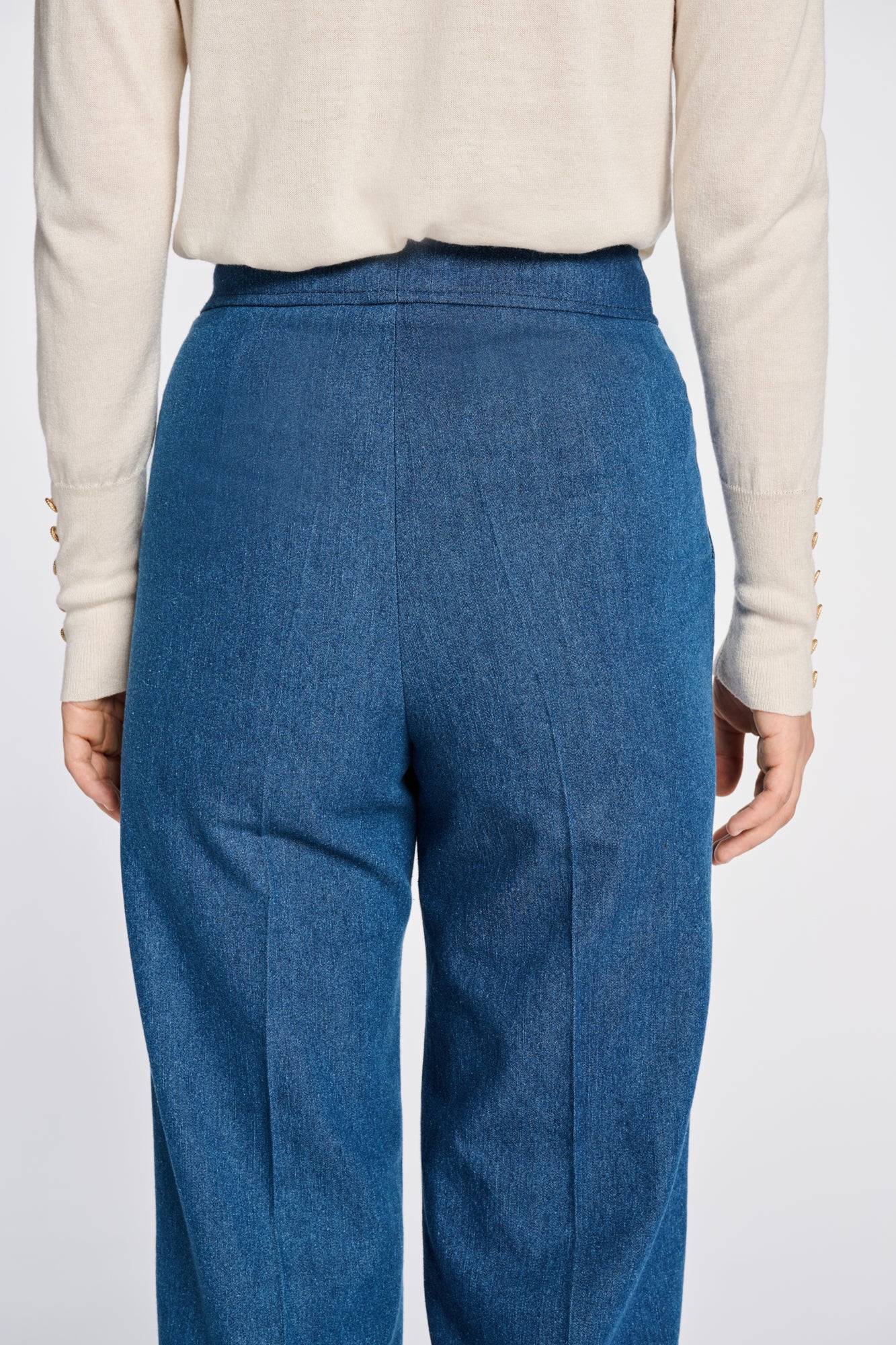 Wide-leg sailor trousers