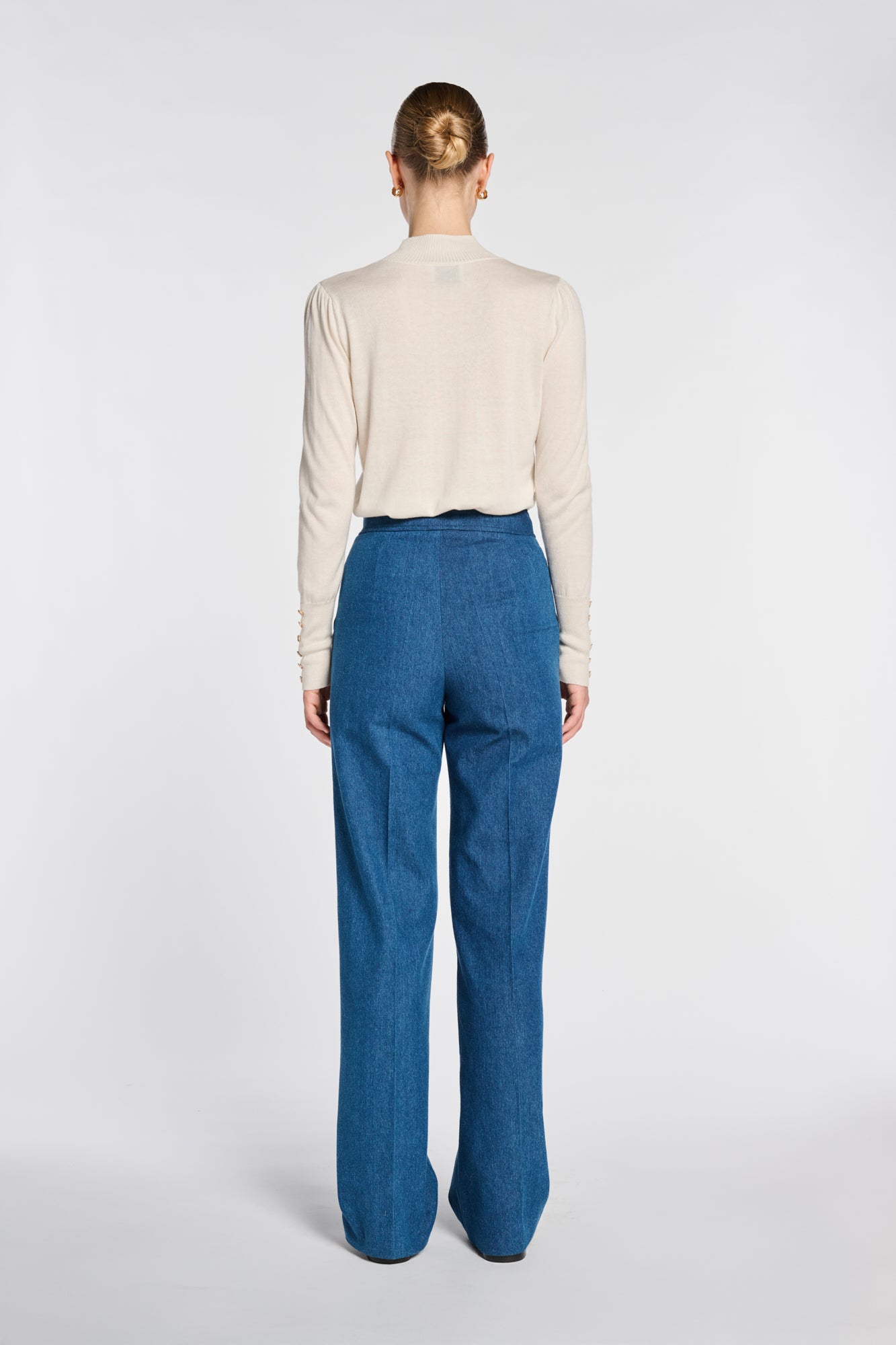 Wide-leg sailor trousers