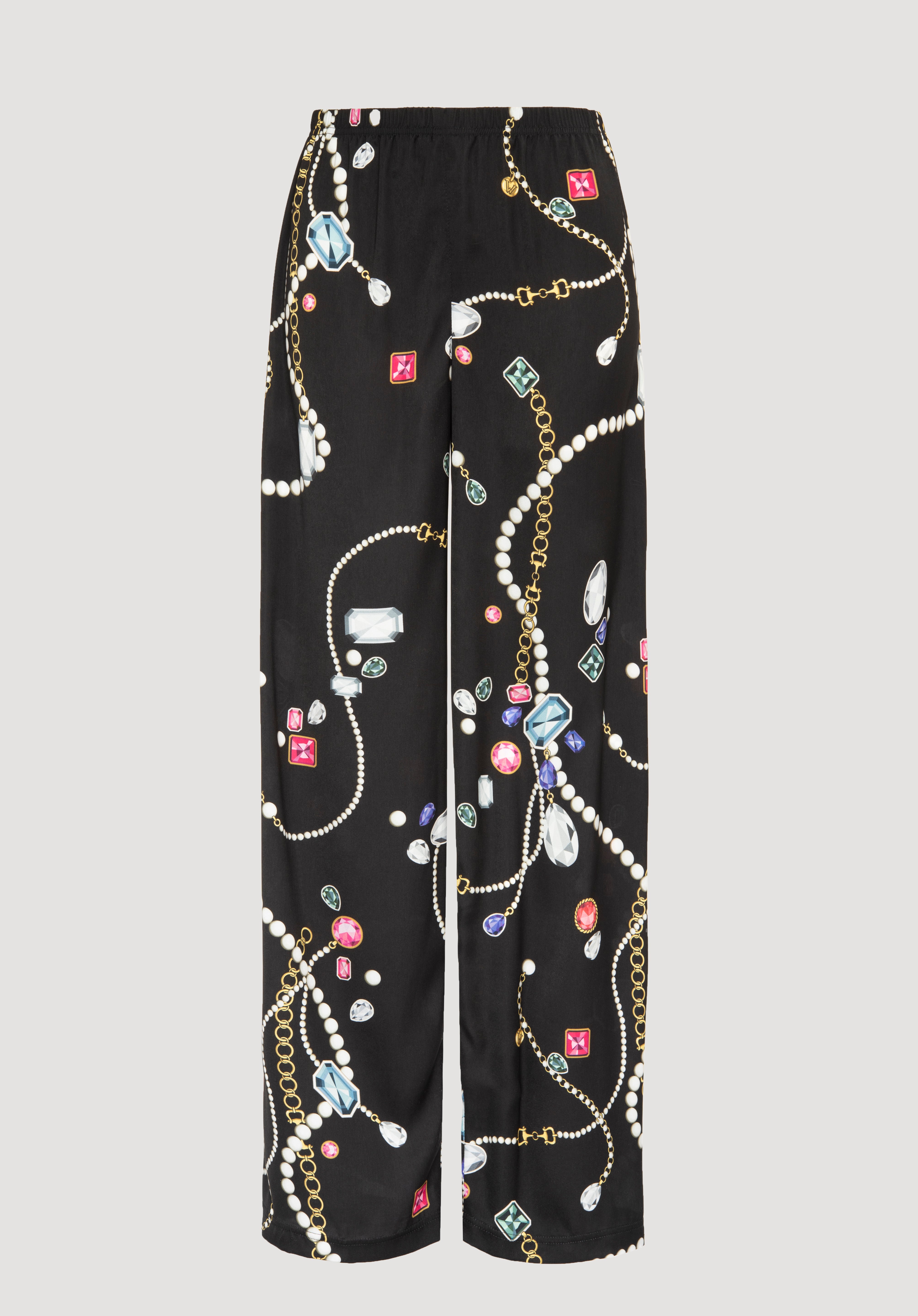 Pantalon élastiqué imprimé