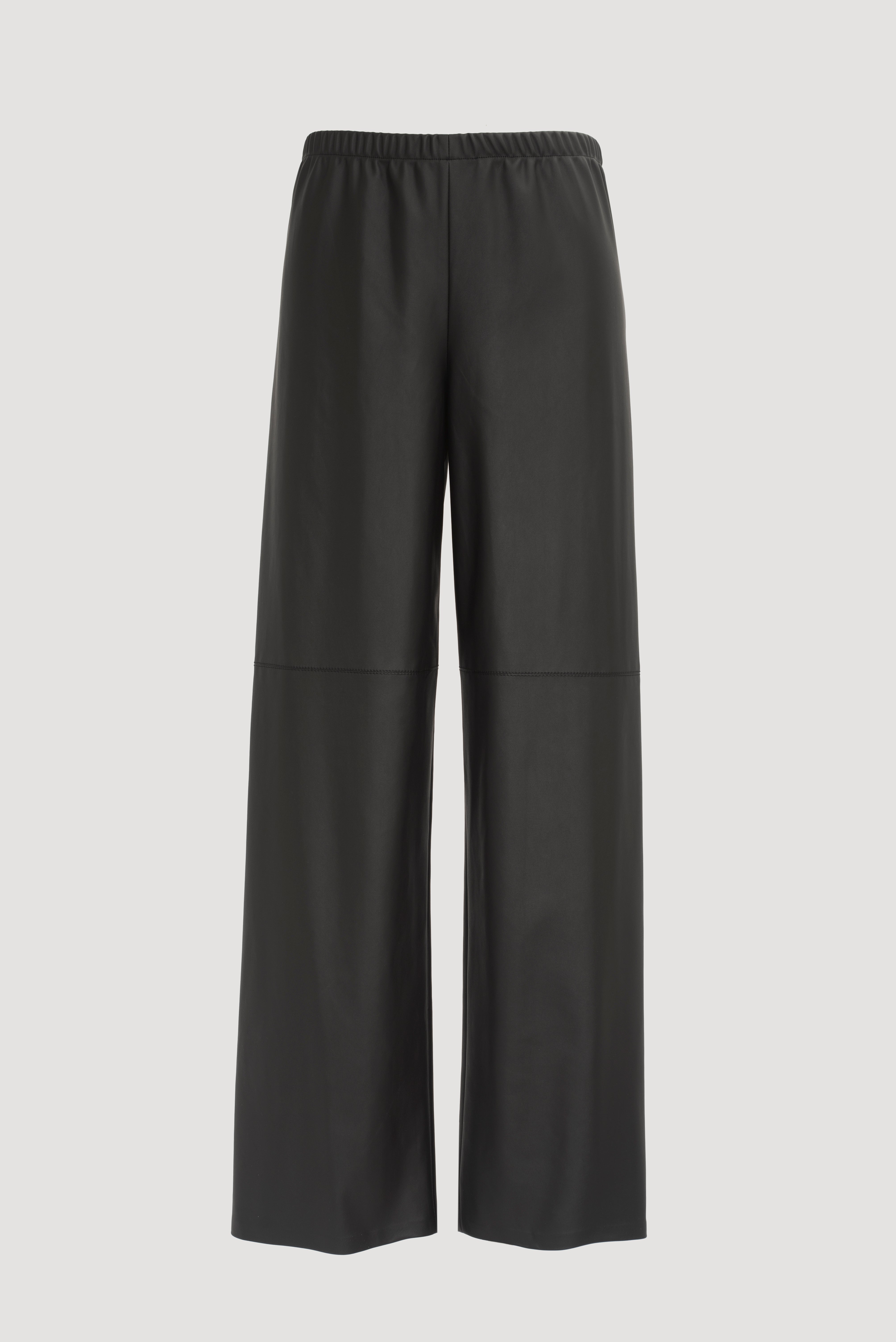 Pantalon large en éco-cuir