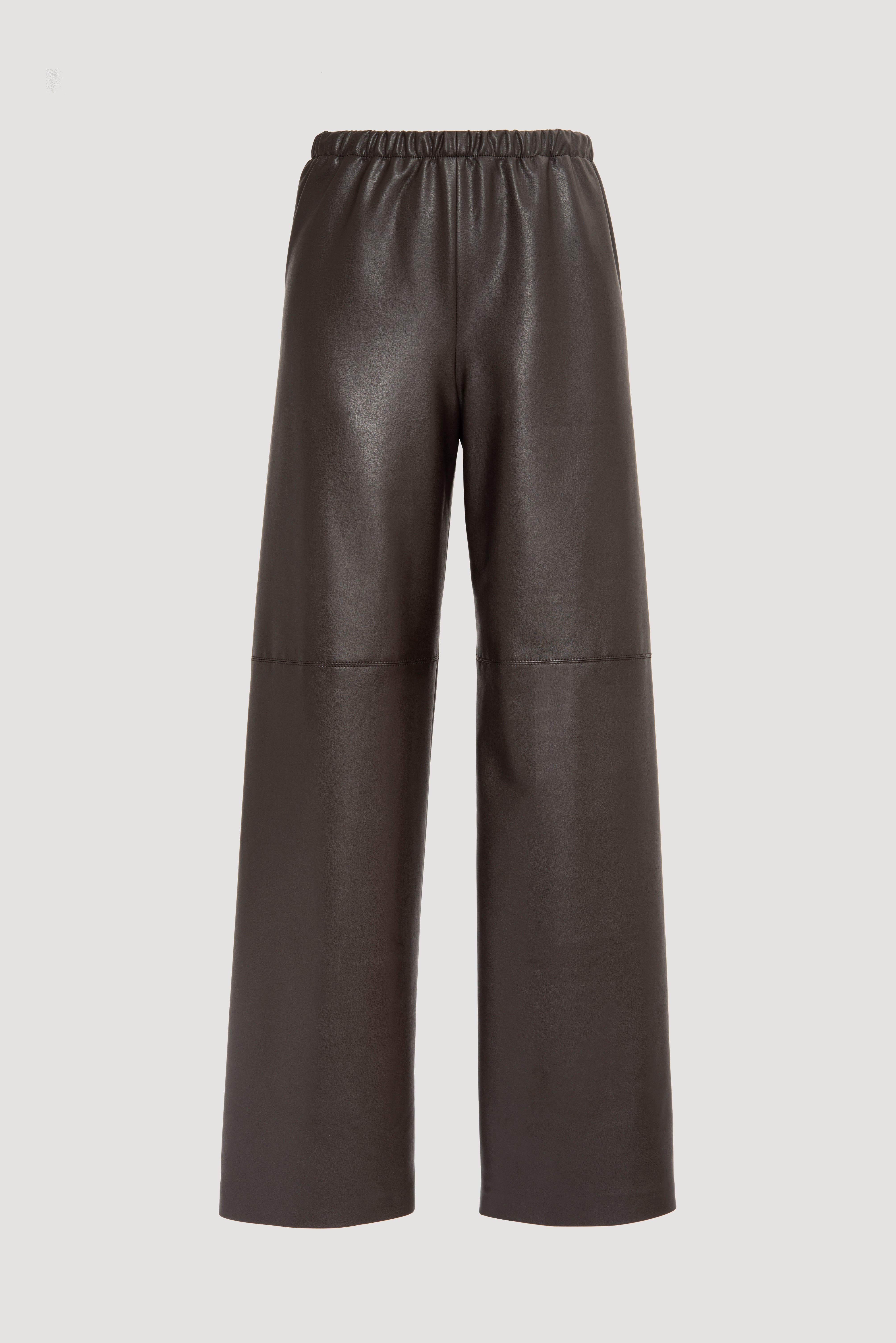 Pantalon large en éco-cuir