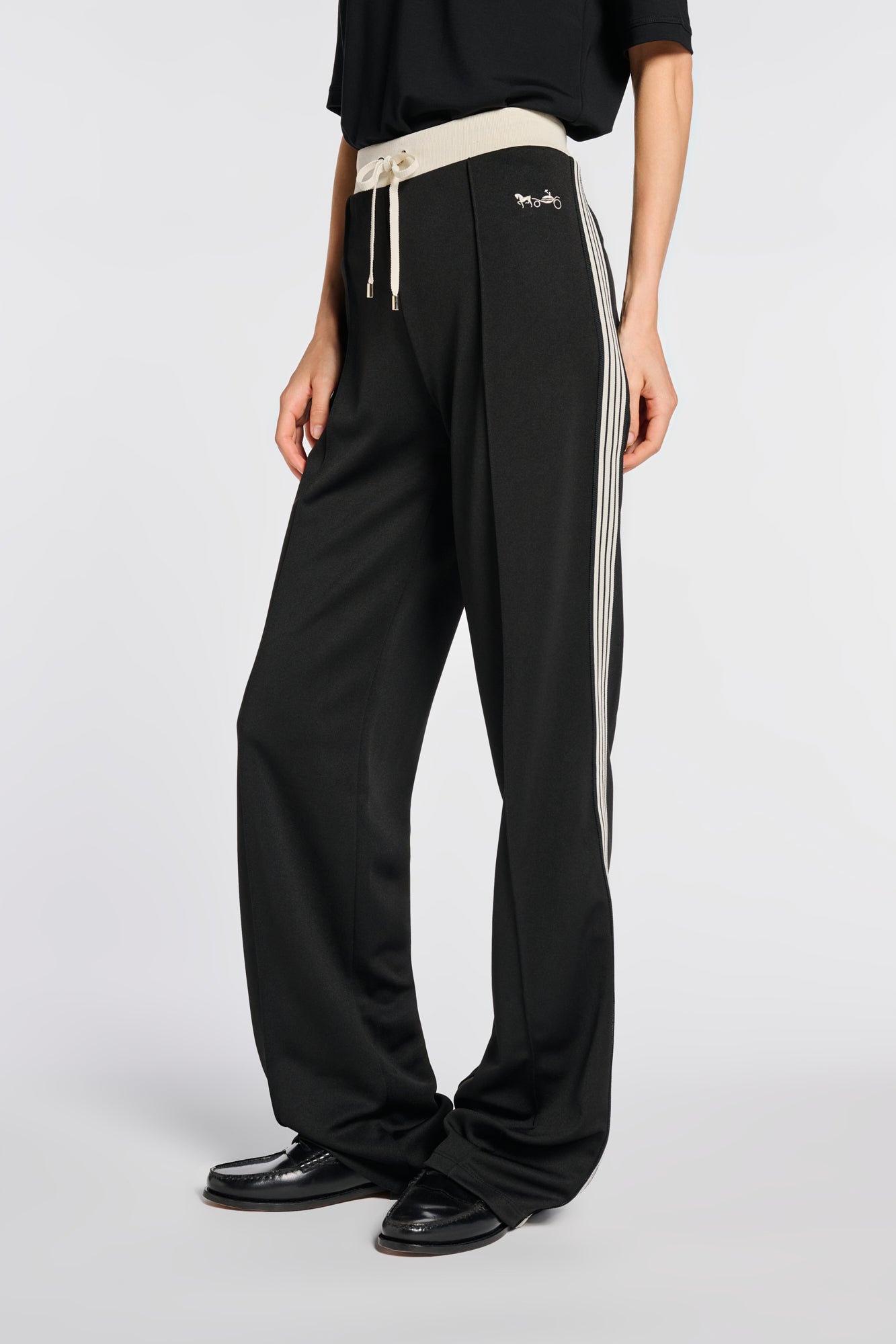 Pantalon jogging en jersey satiné