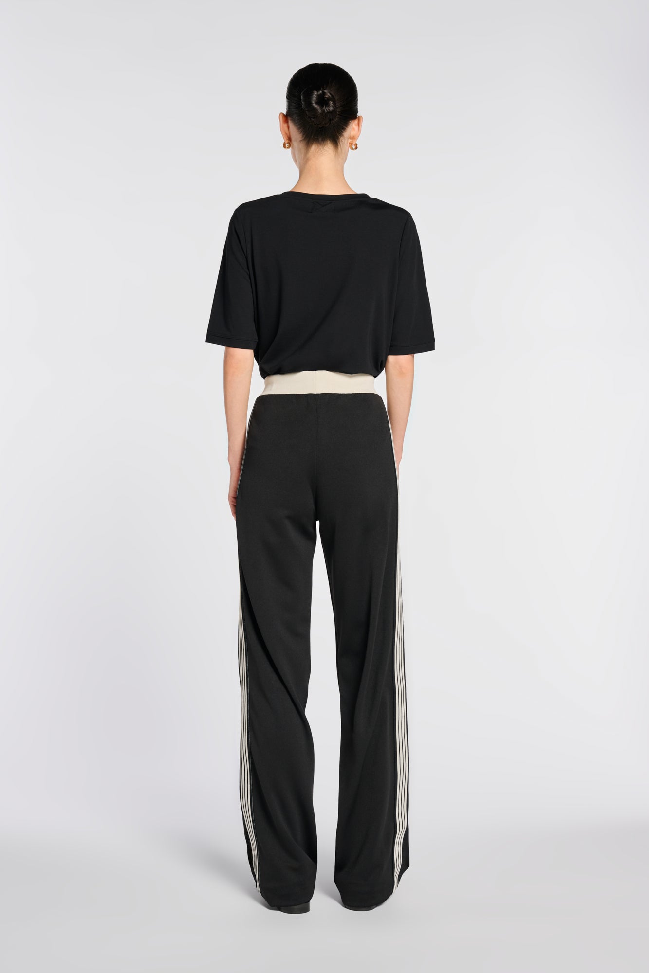 Pantalon jogging en jersey satiné