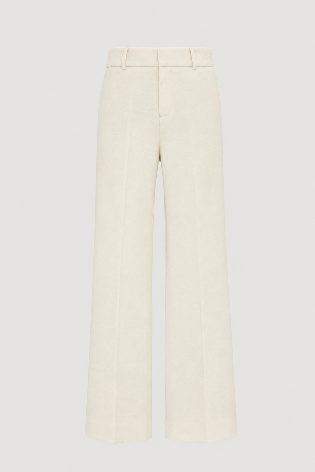 Pantalon large en crêpe laine