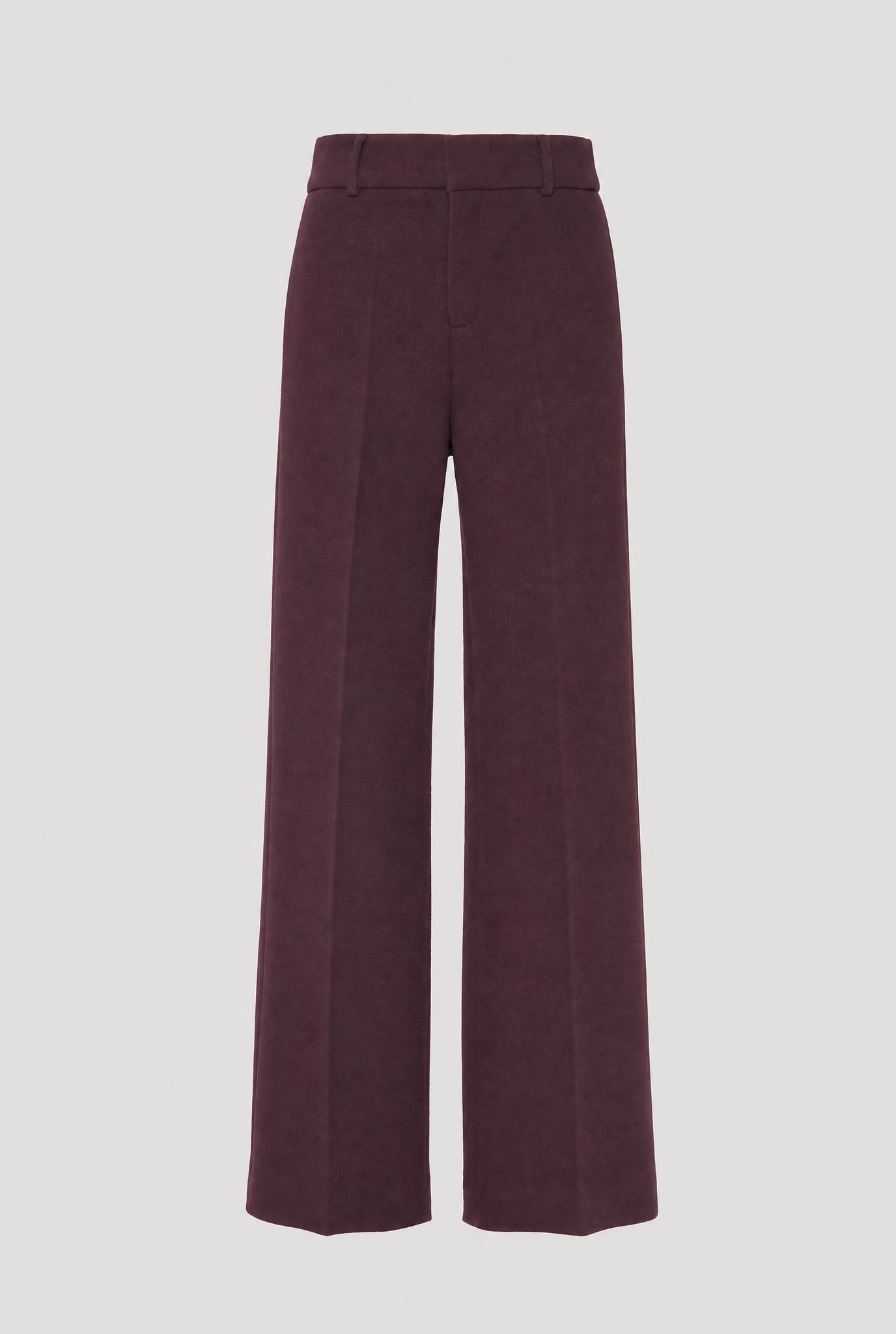 Pantalon large en crêpe laine
