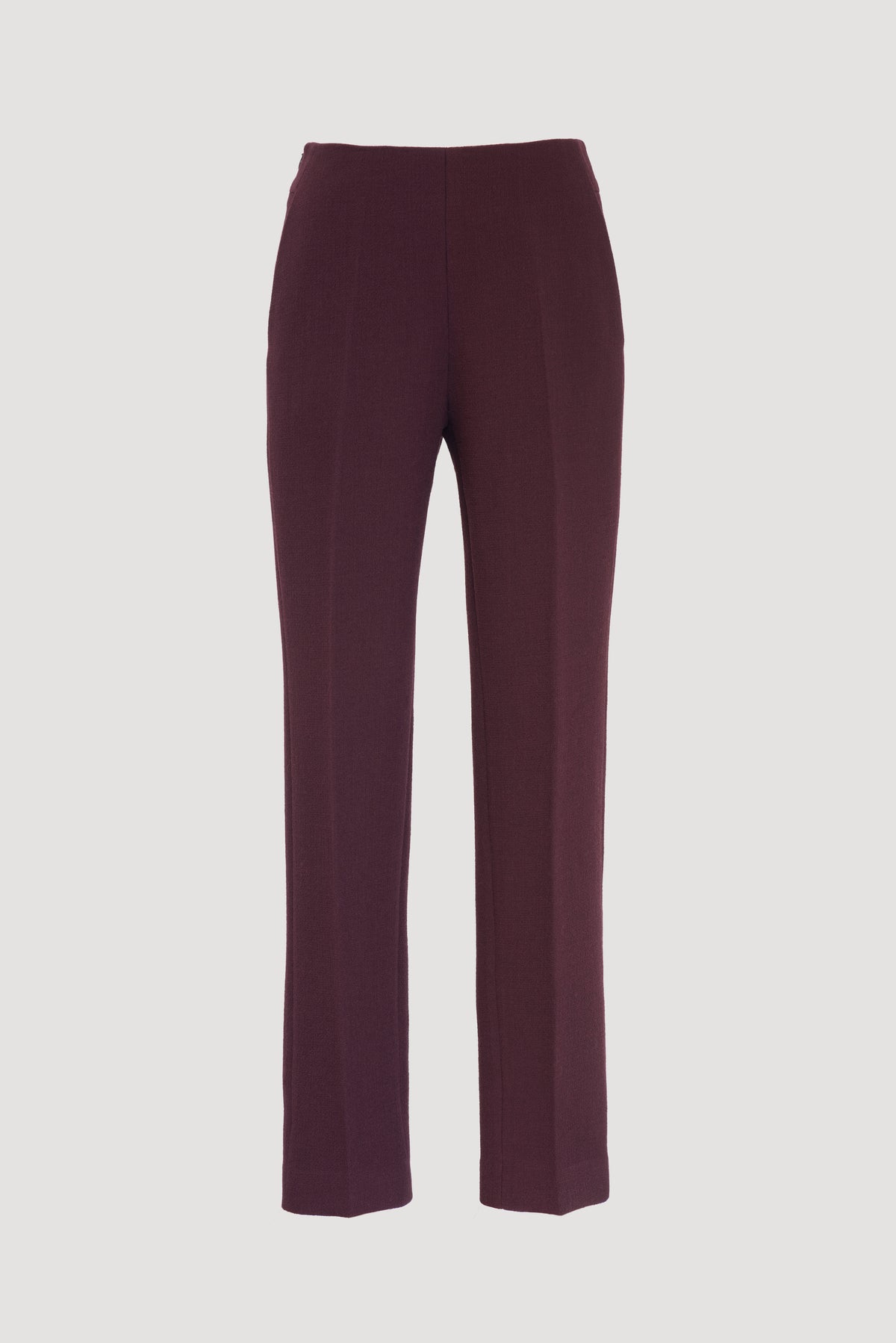 Wool crepe cigarette trousers