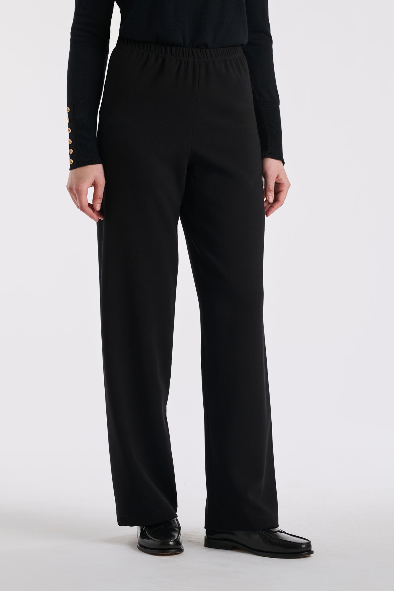 Pantalon large élastiqué