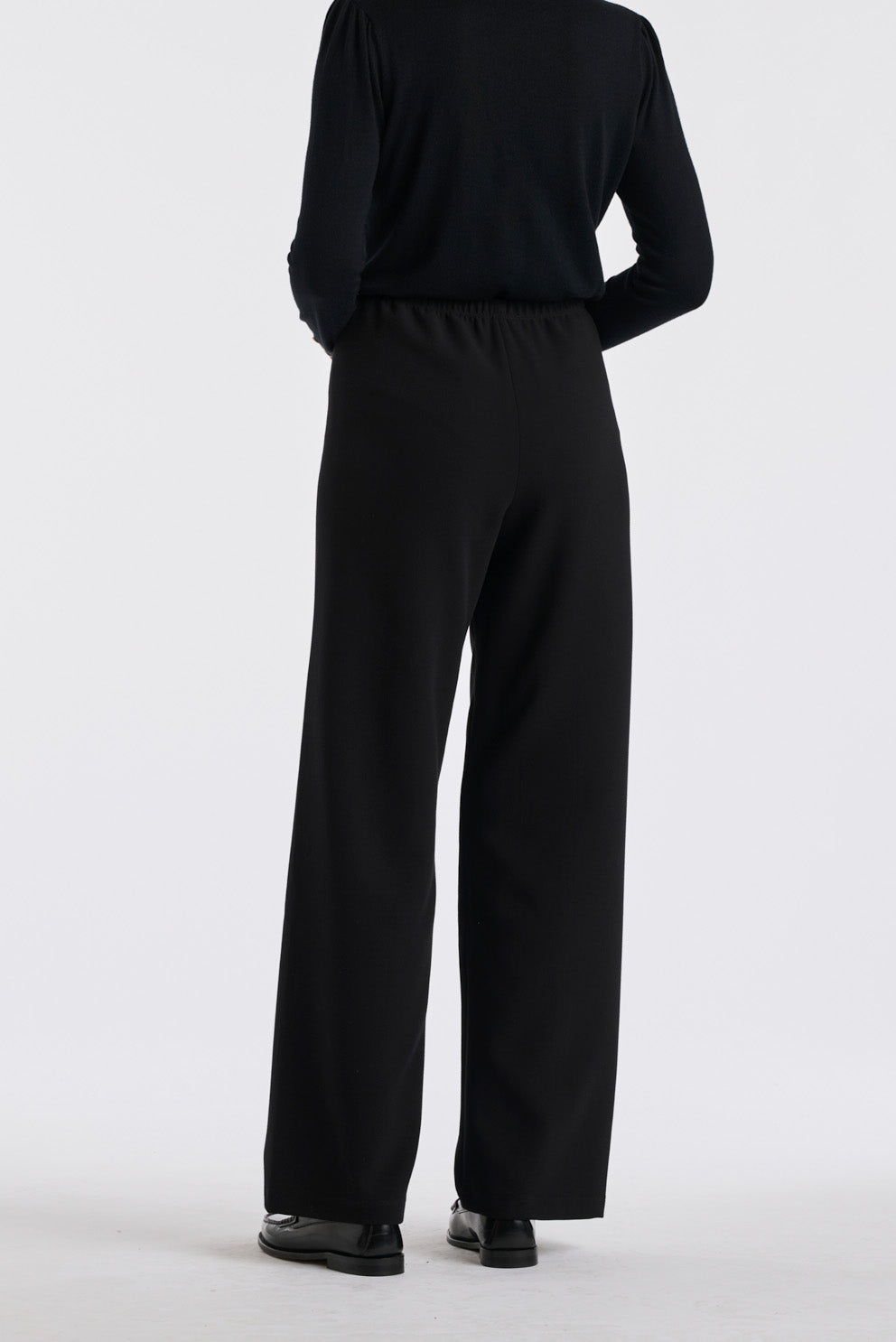 Pantalon large élastiqué