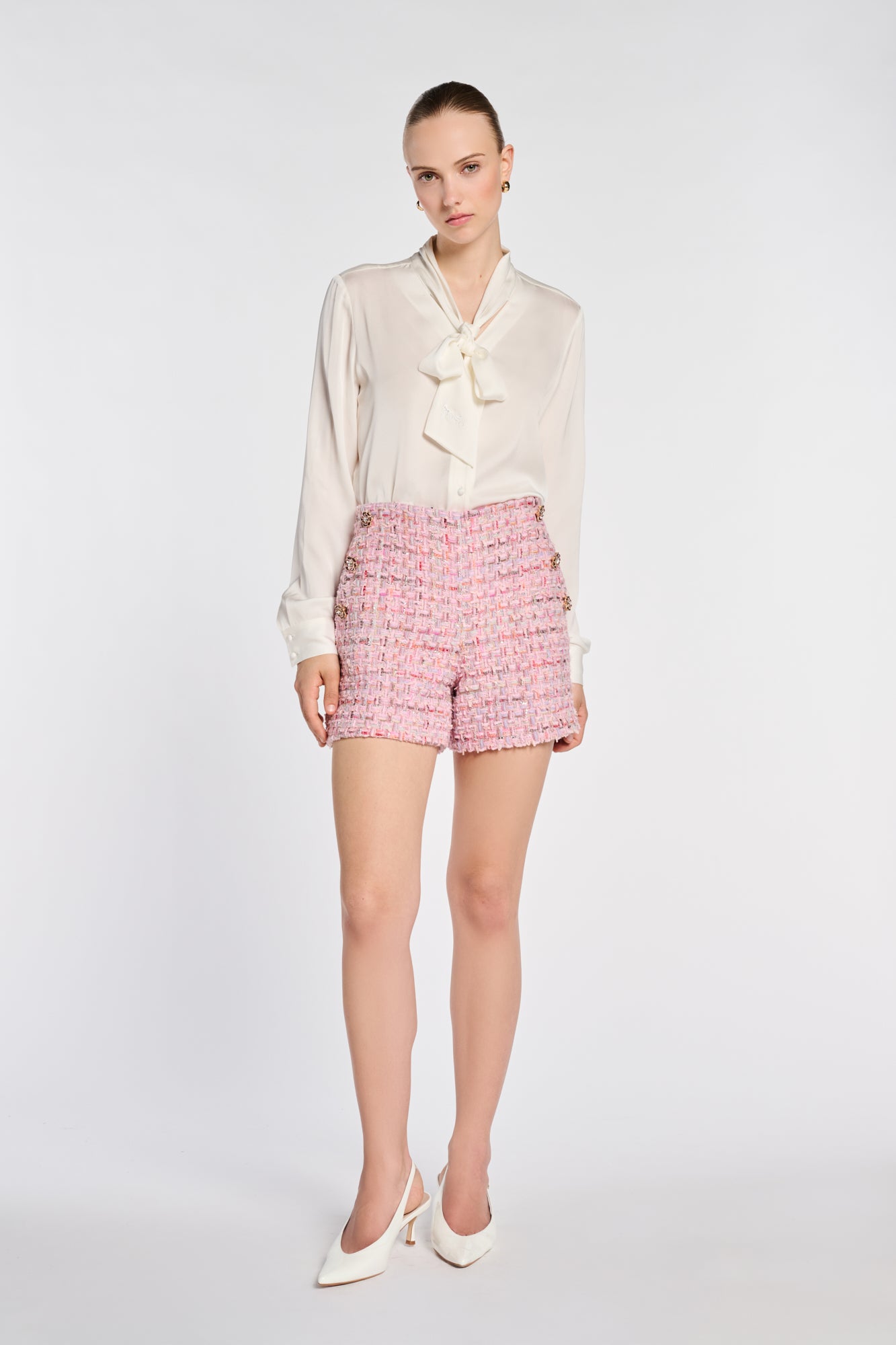 Short en tweed fantaisie