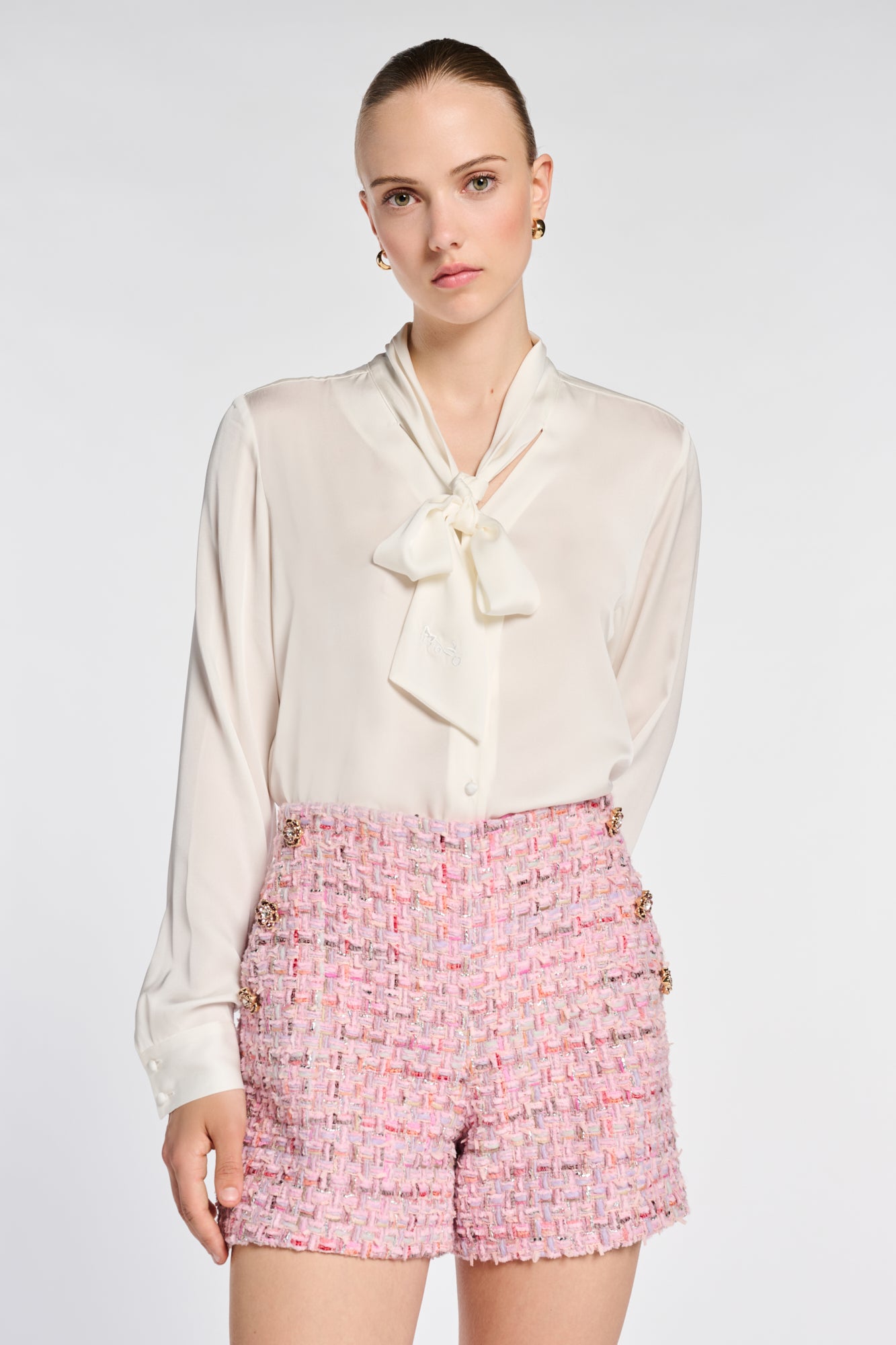 Short en tweed fantaisie