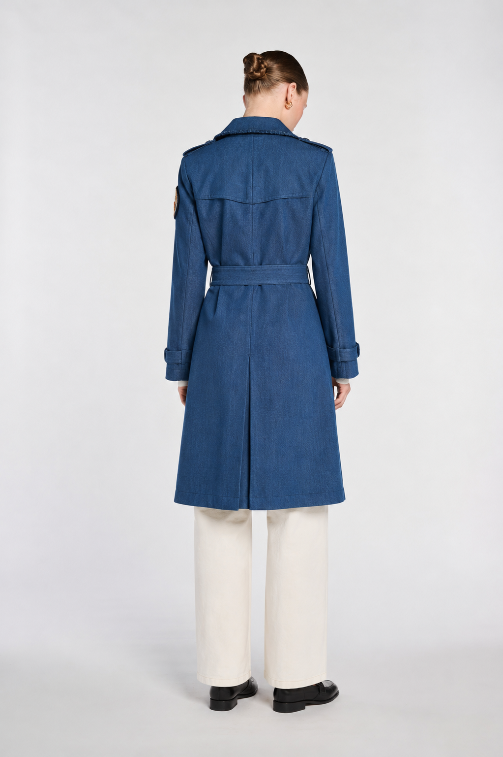 Trench long en denim
