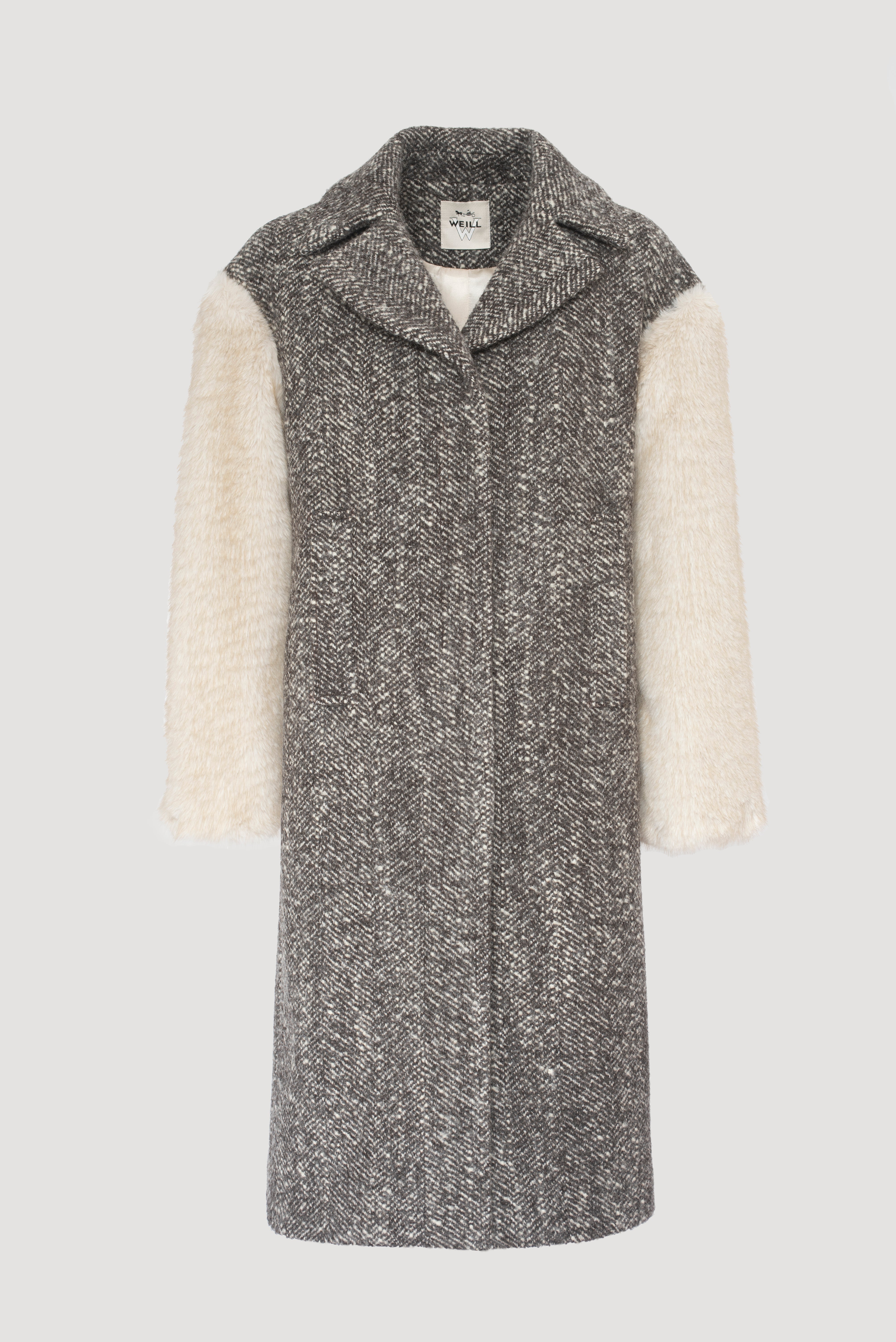 Manteau bimatière