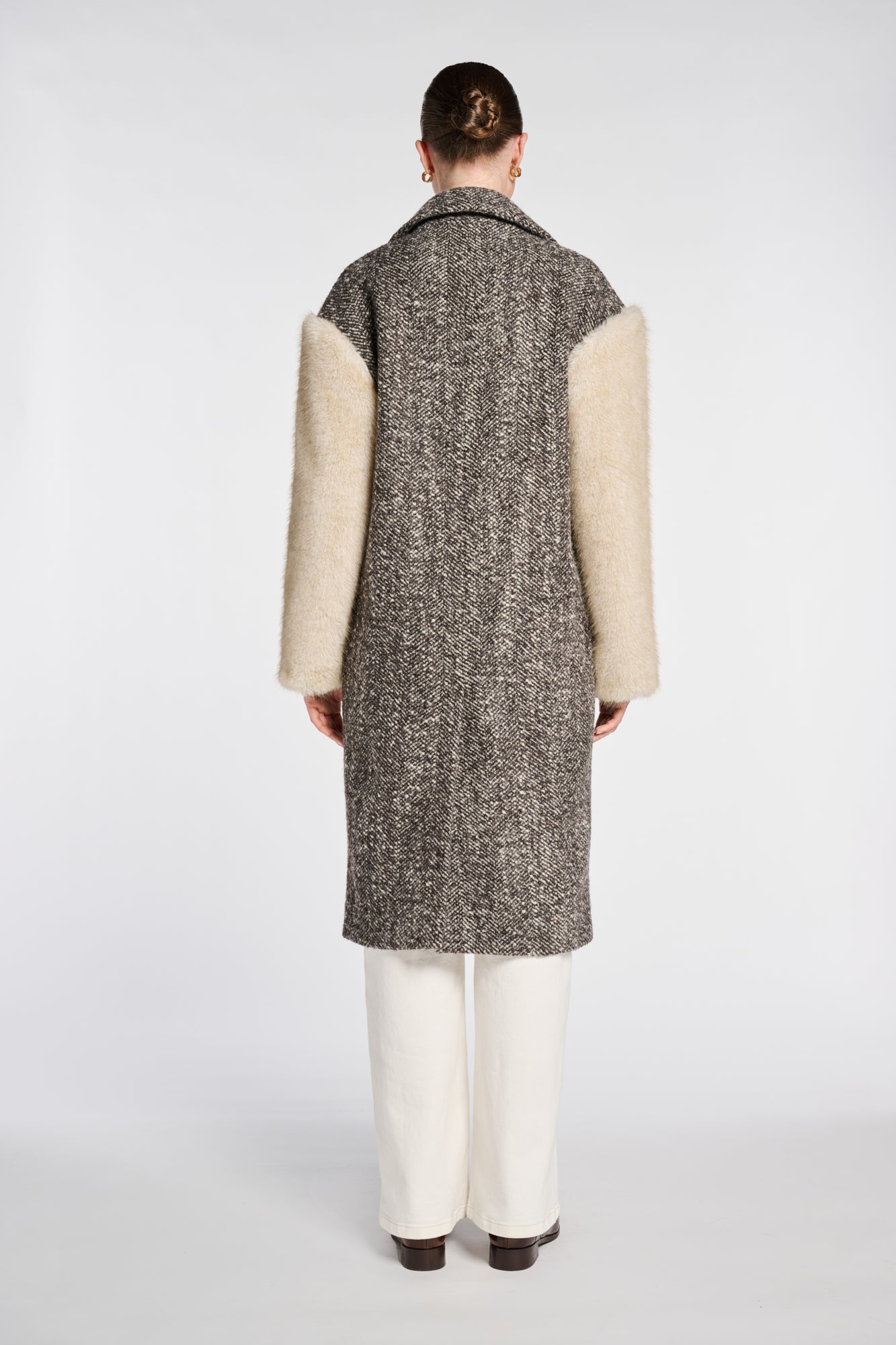 Manteau bimatière