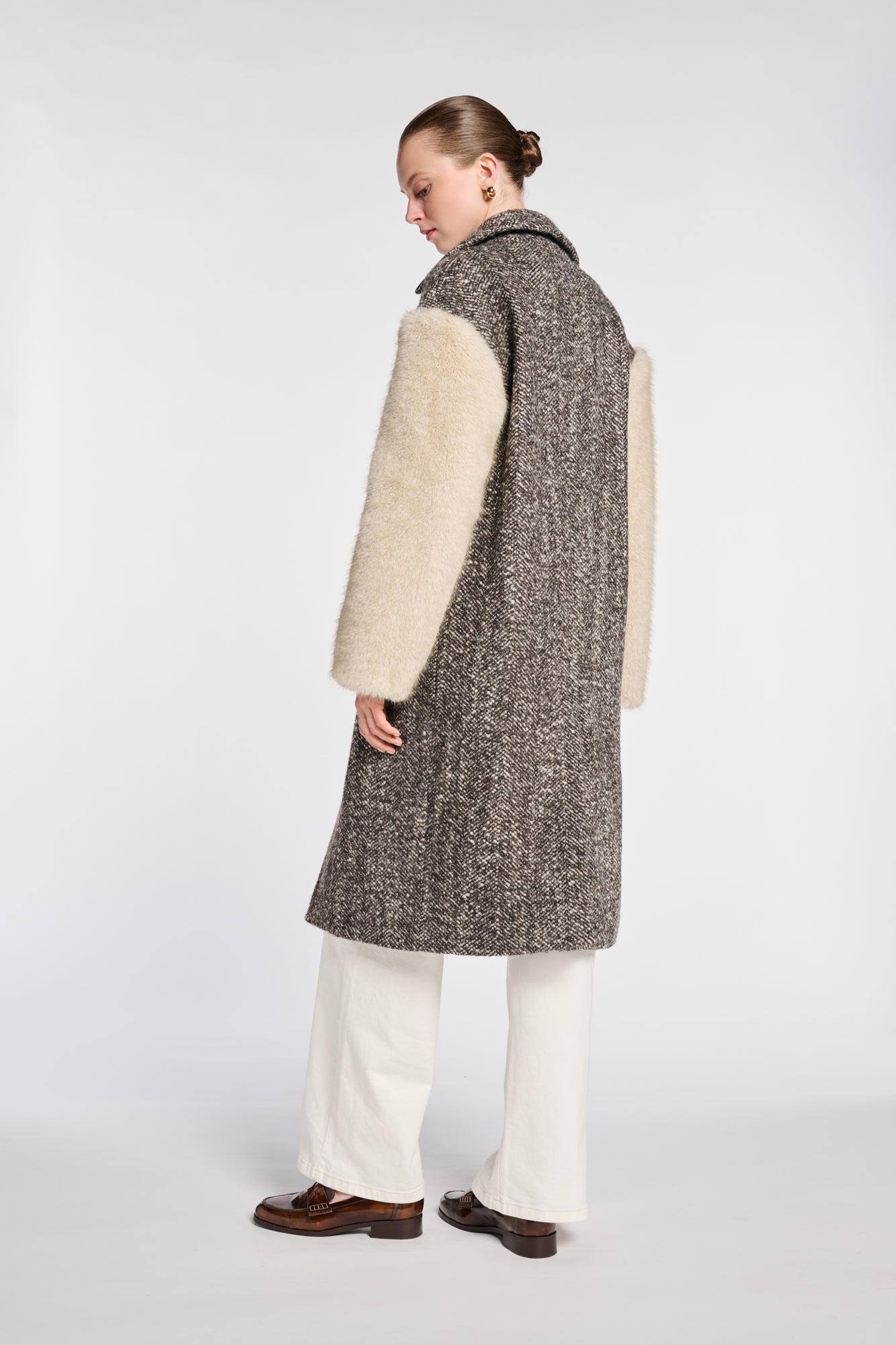 Manteau bimatière