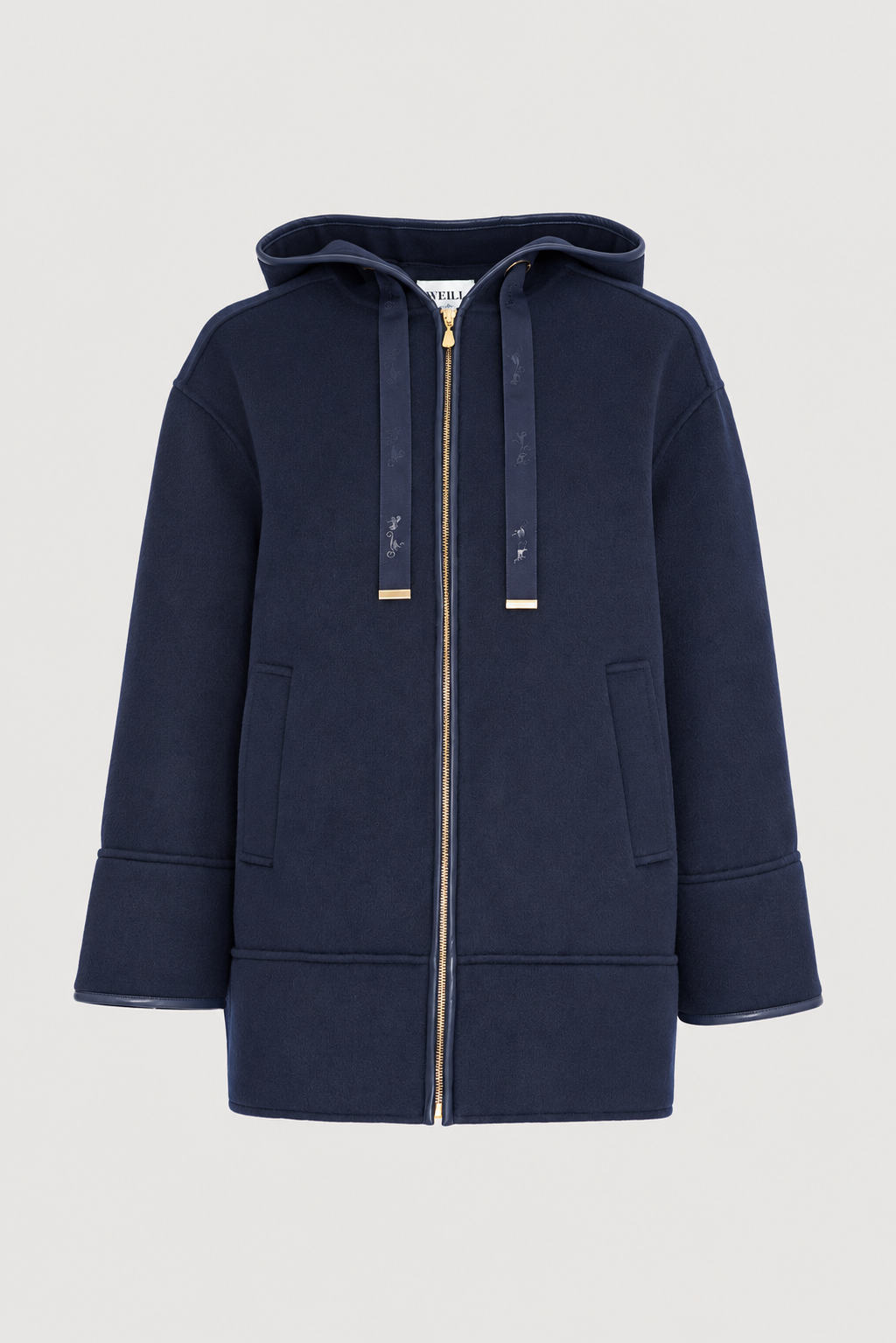 Manteau double face à capuche