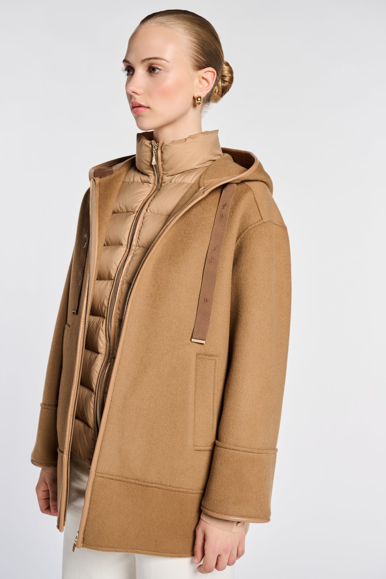 Reversible hooded coat