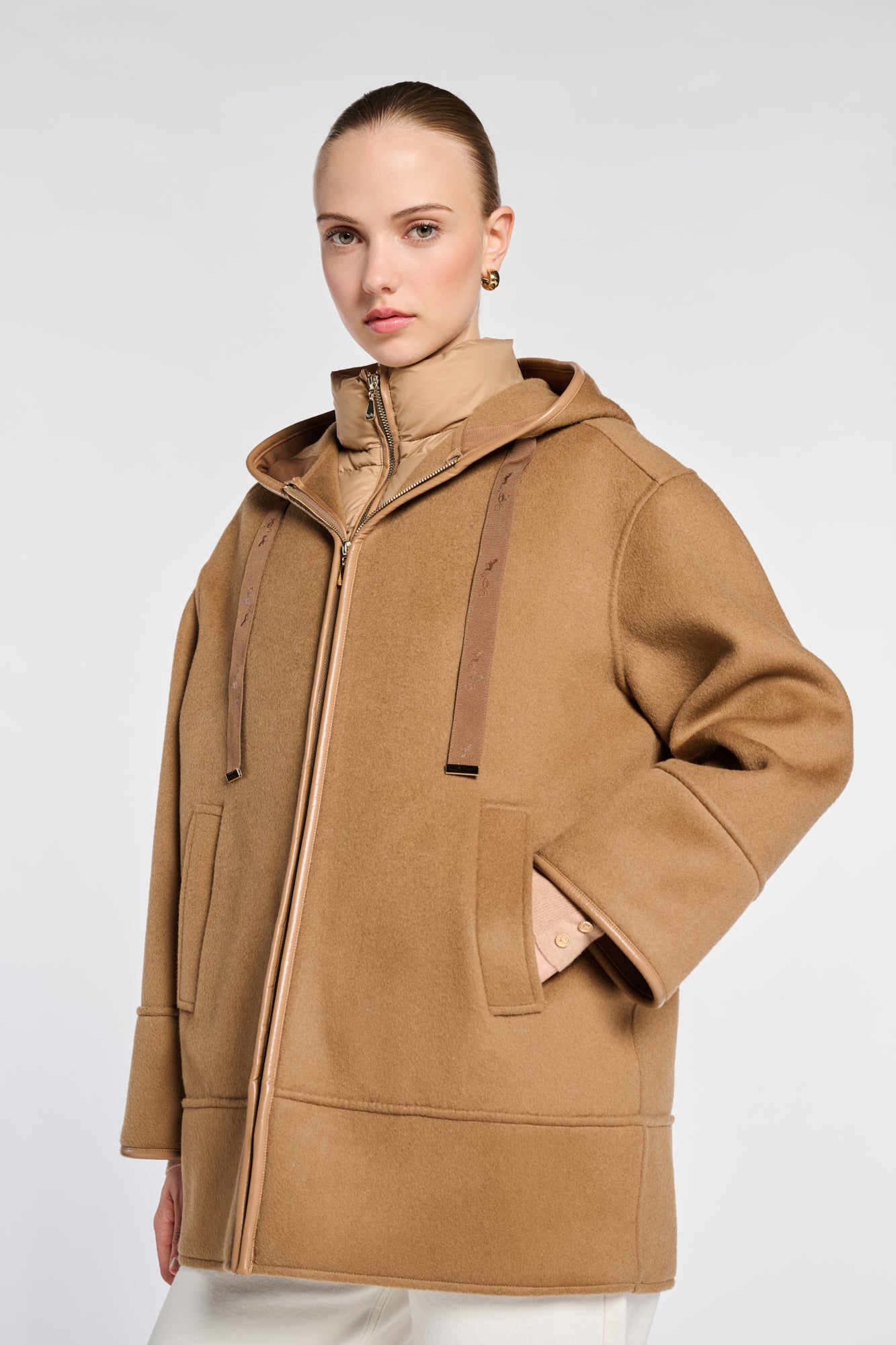 Reversible hooded coat