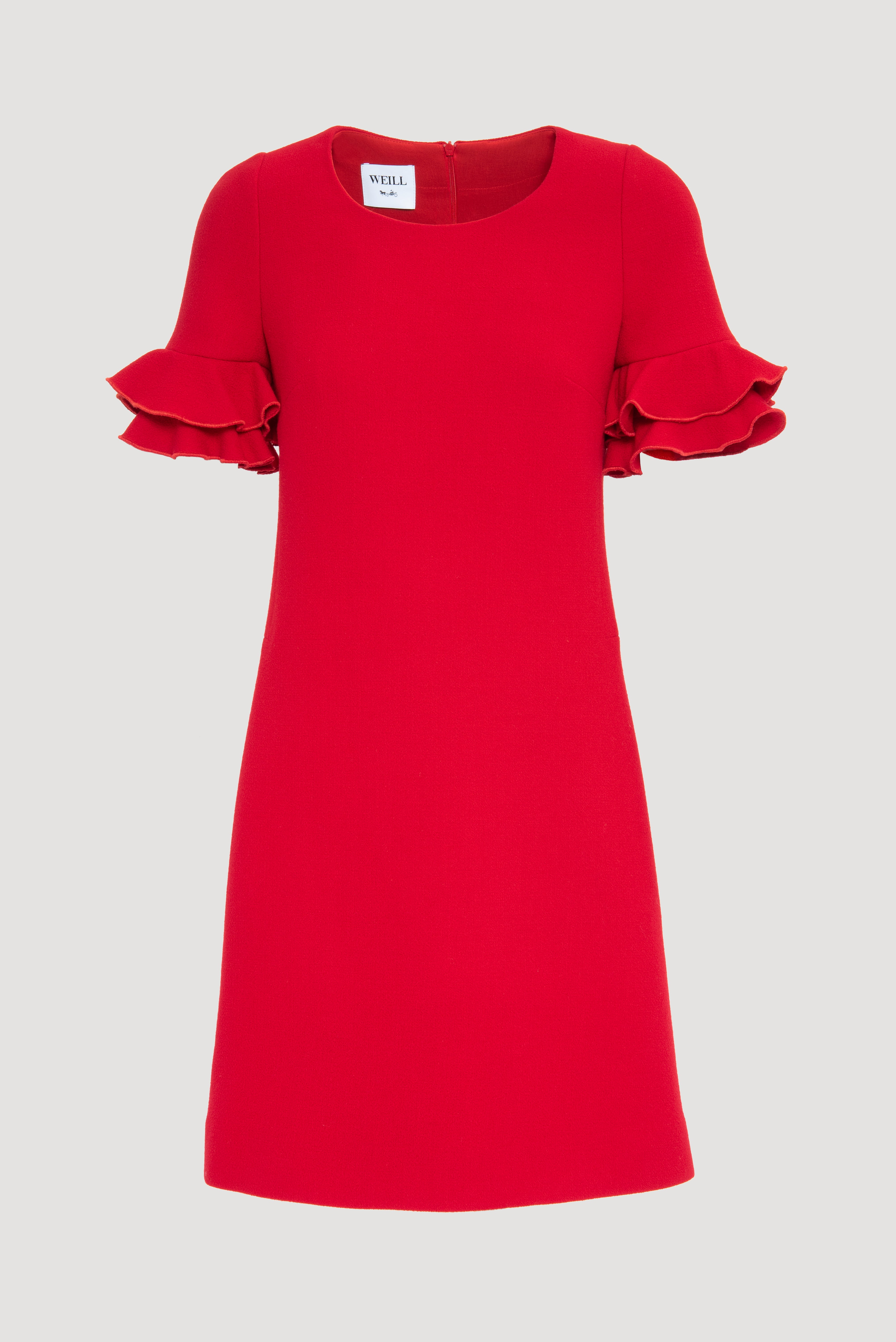 Robe manches volantées