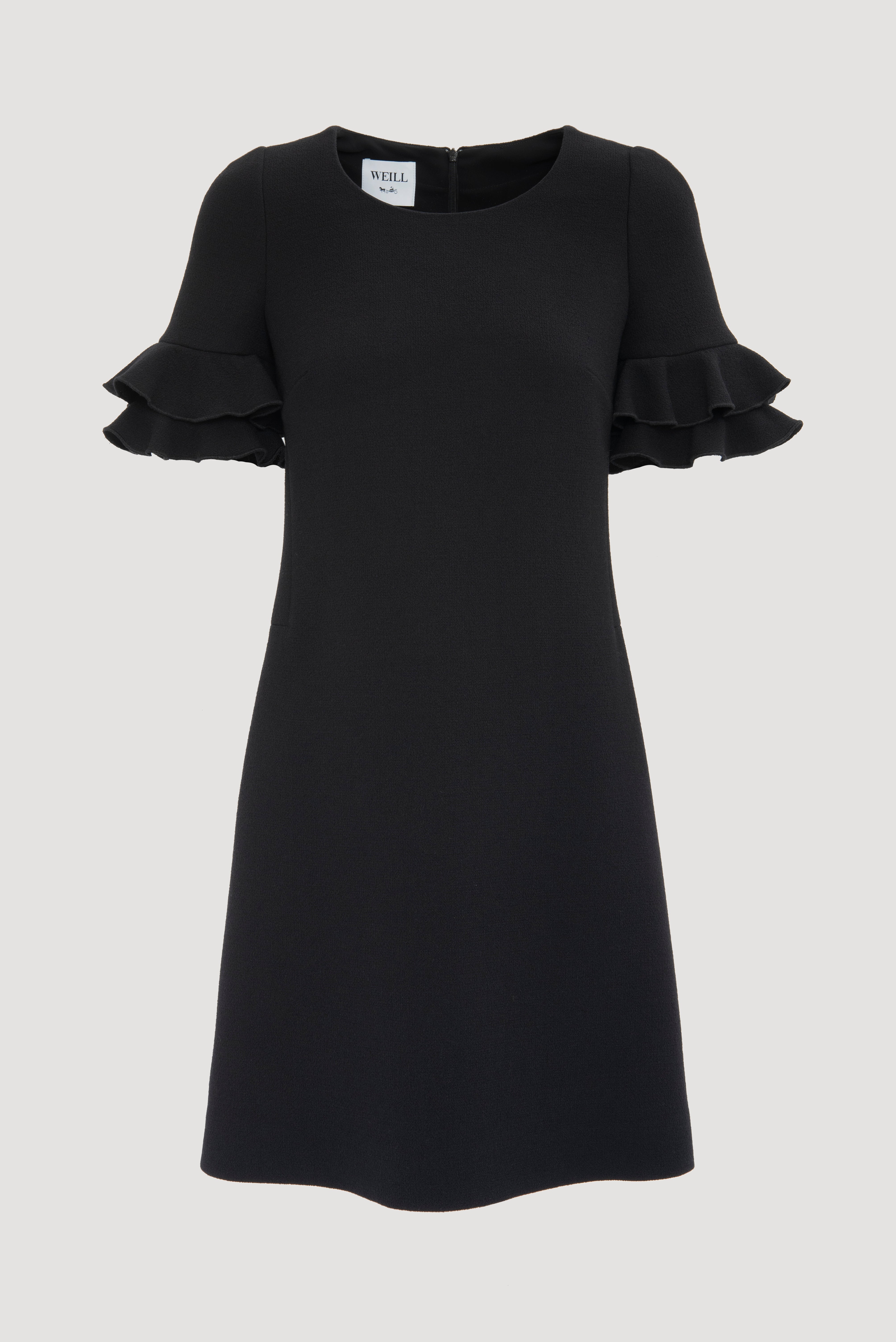 Ruffled sleeve dress