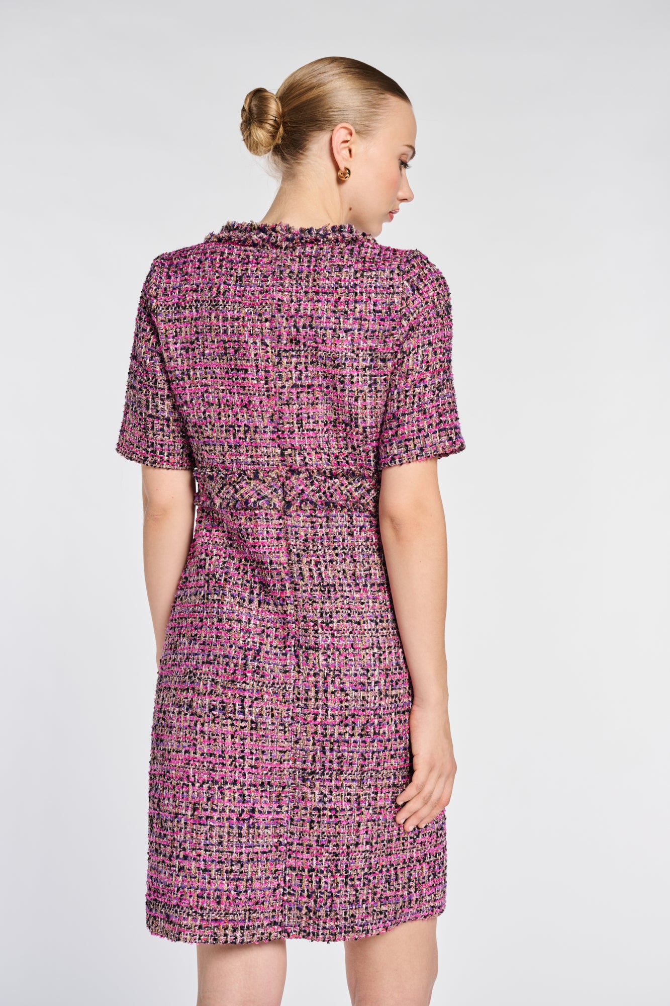 Robe en tweed irisée