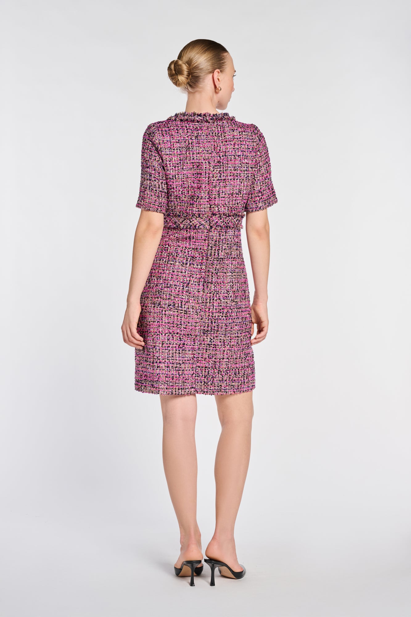 Robe en tweed irisée