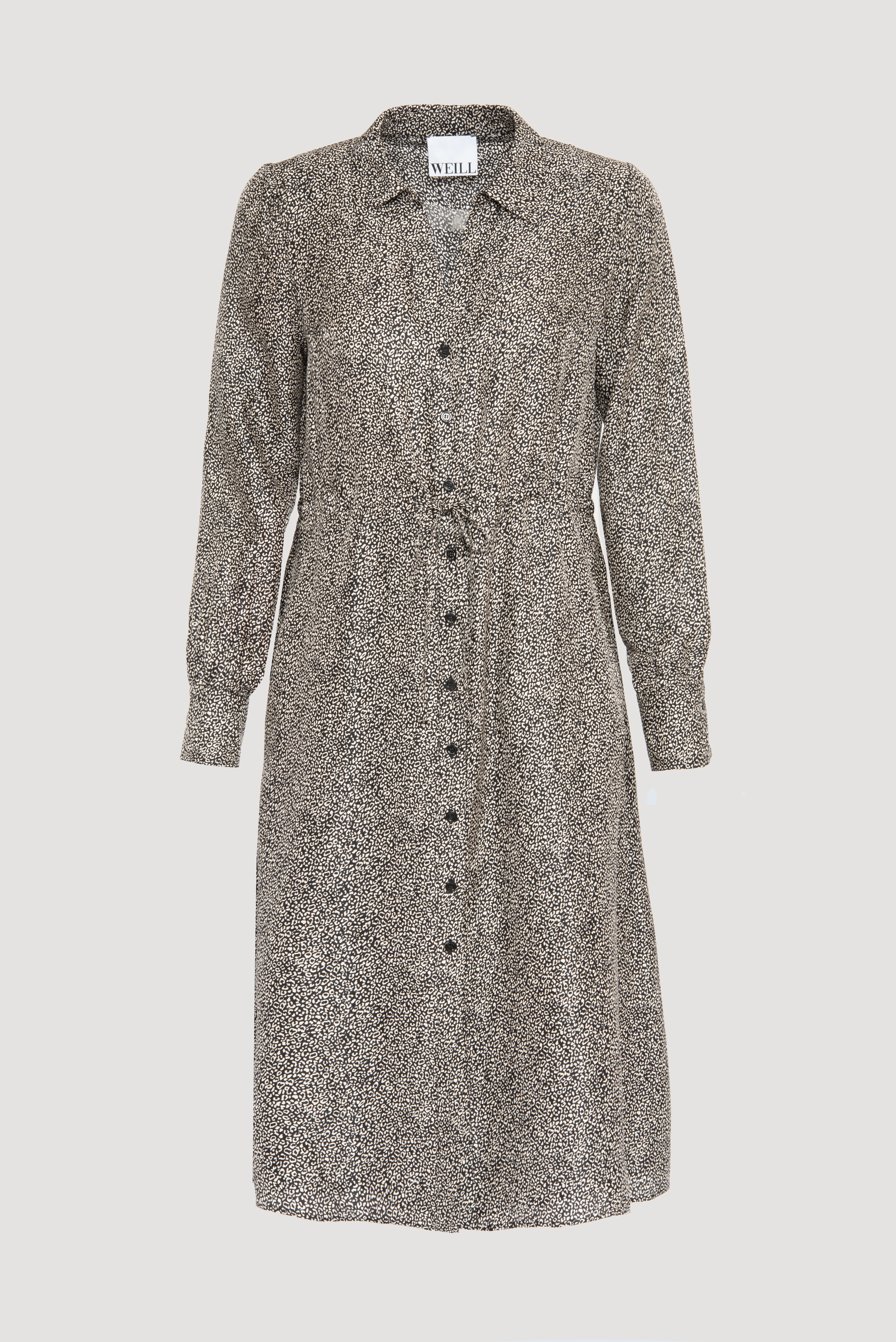 Printed shirt dress