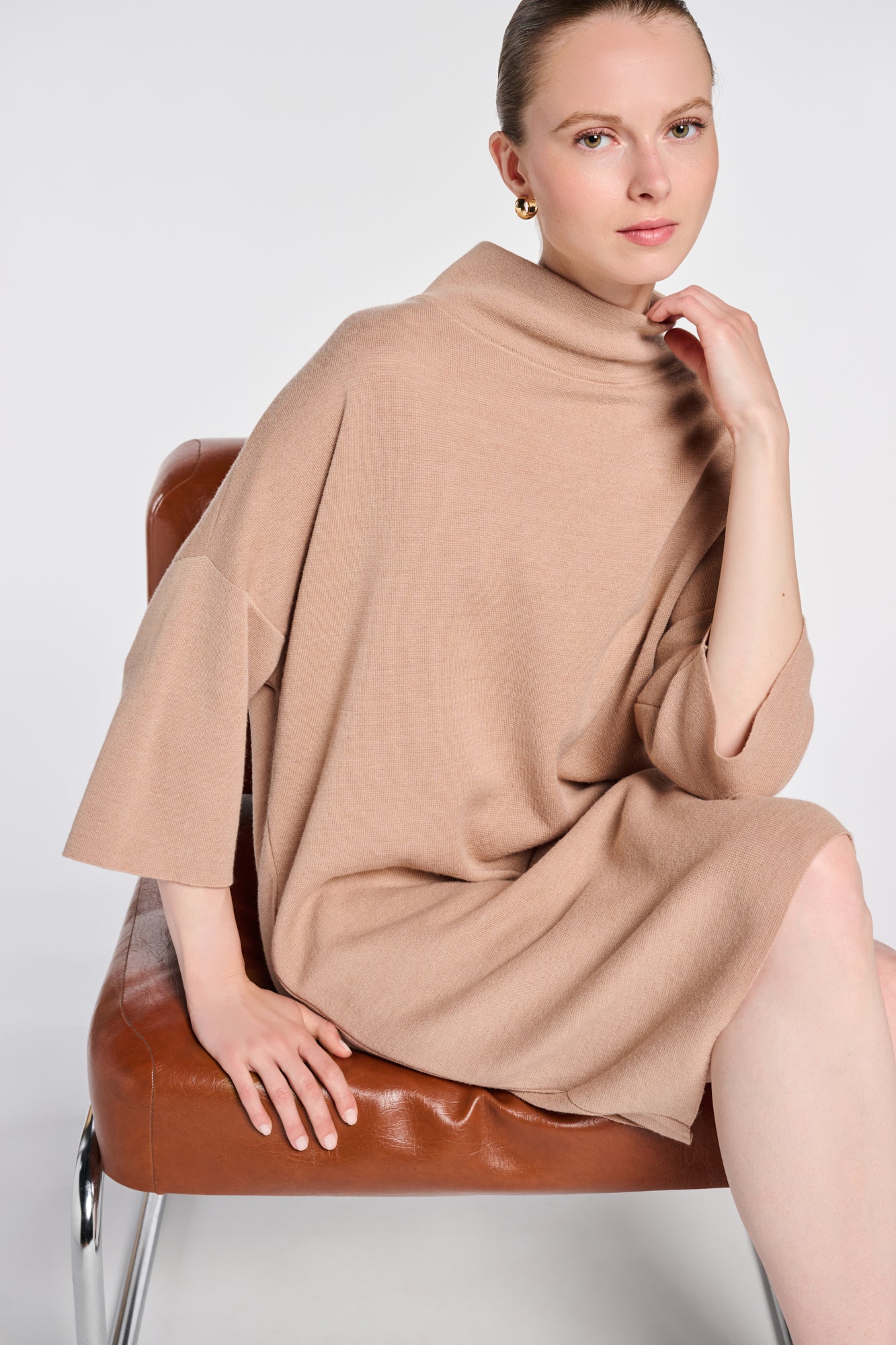 Robe pull en maille