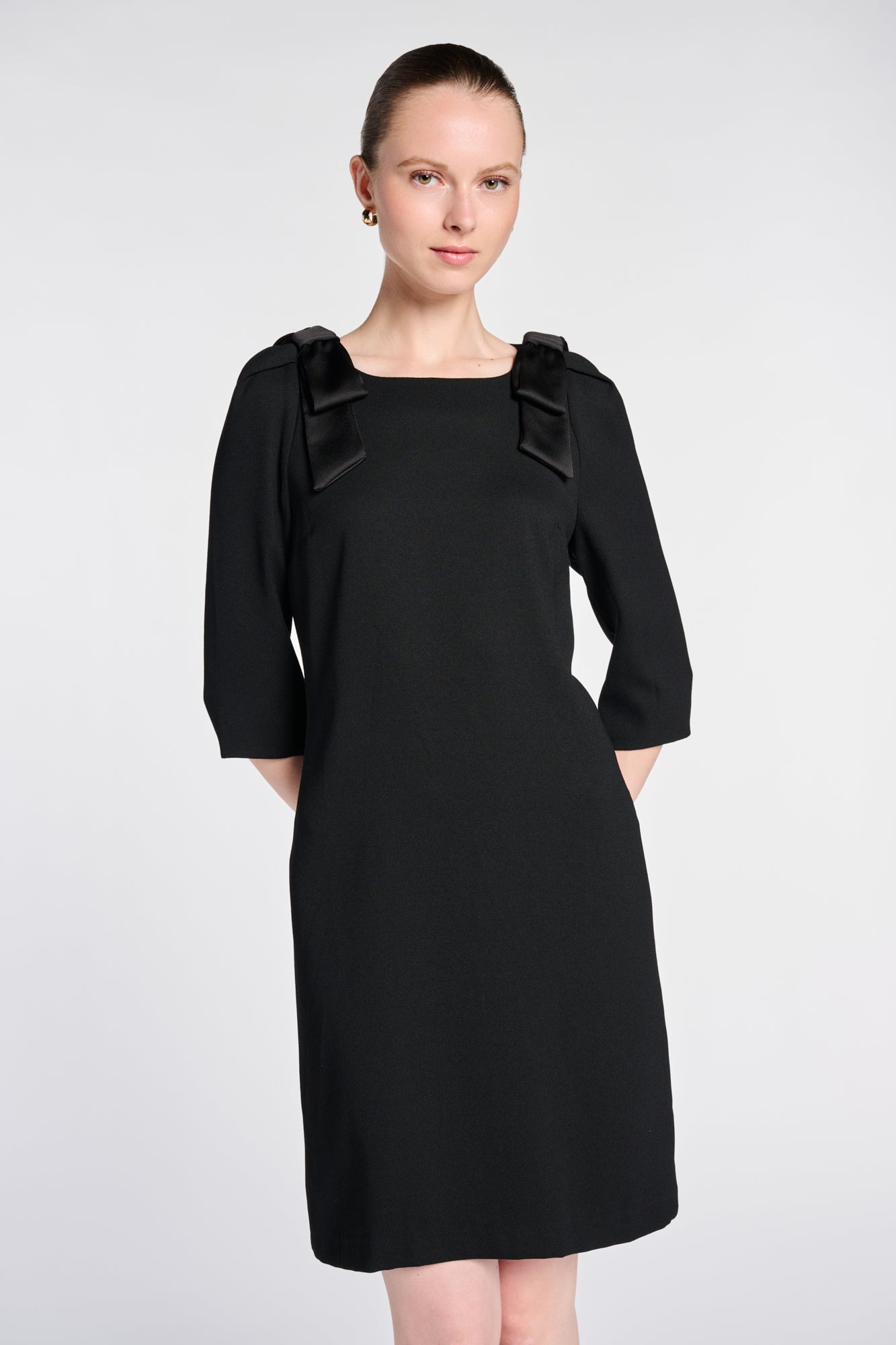 Robe cocktail envers satin