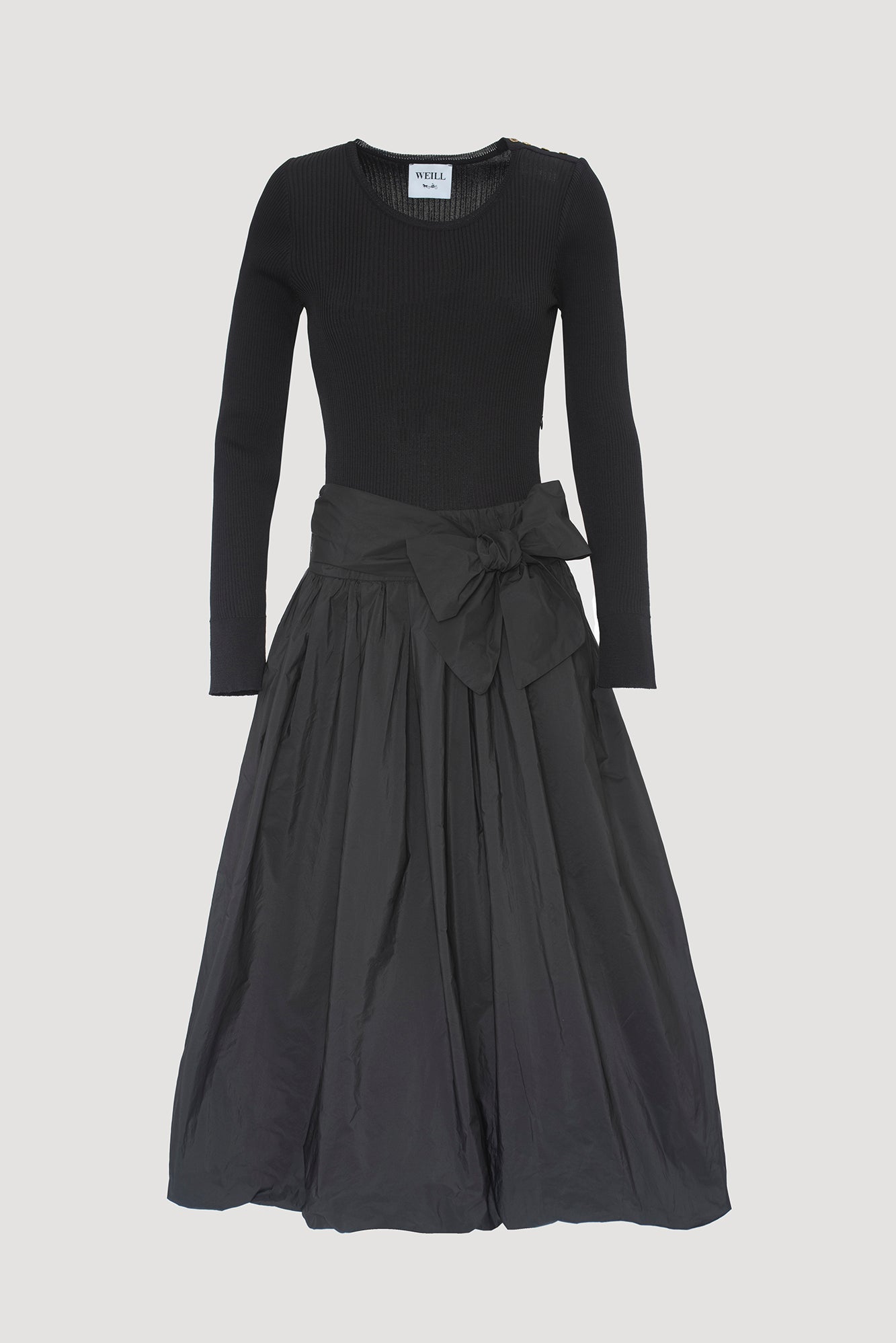 Long two-tone dress