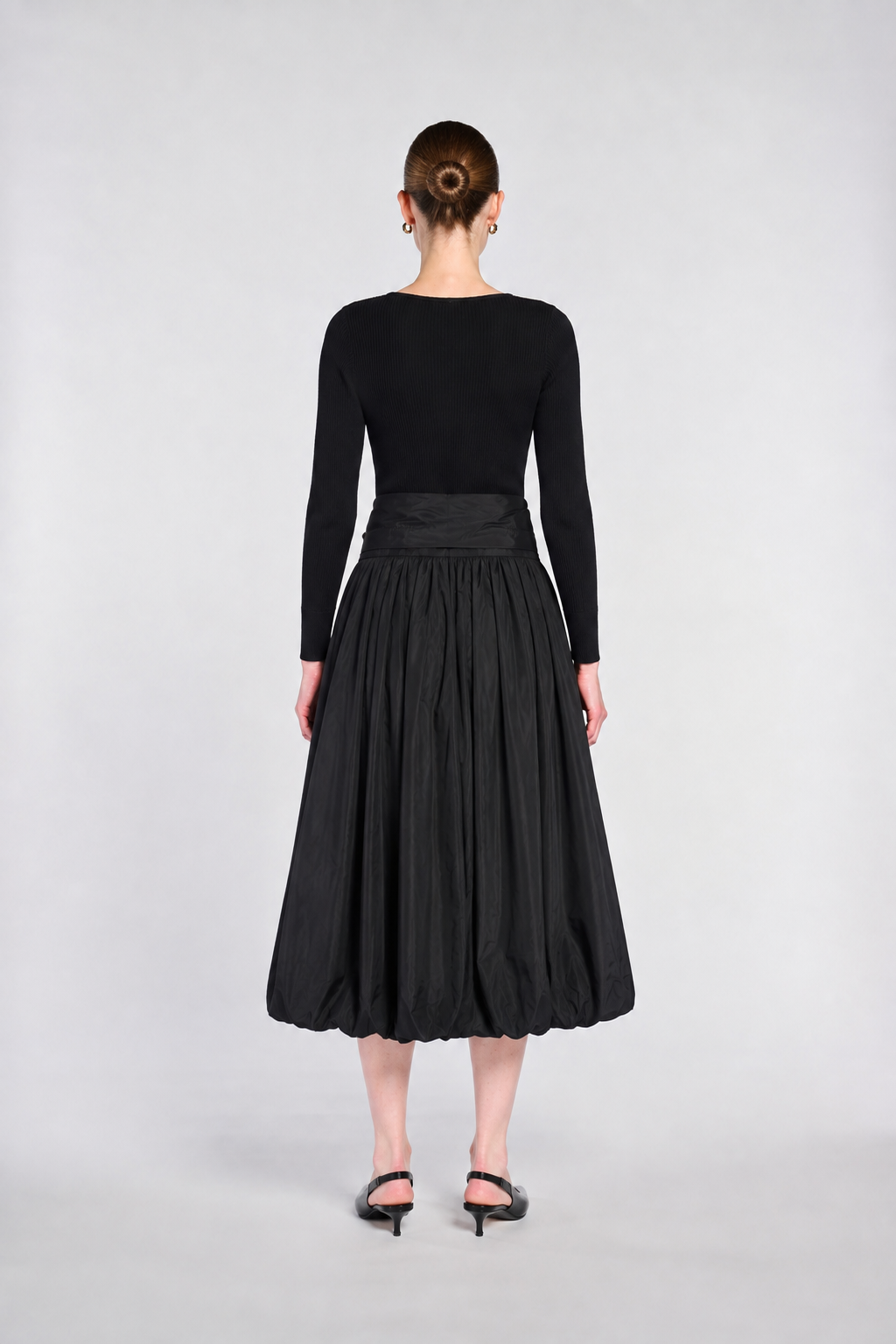 Robe longue bi-matière