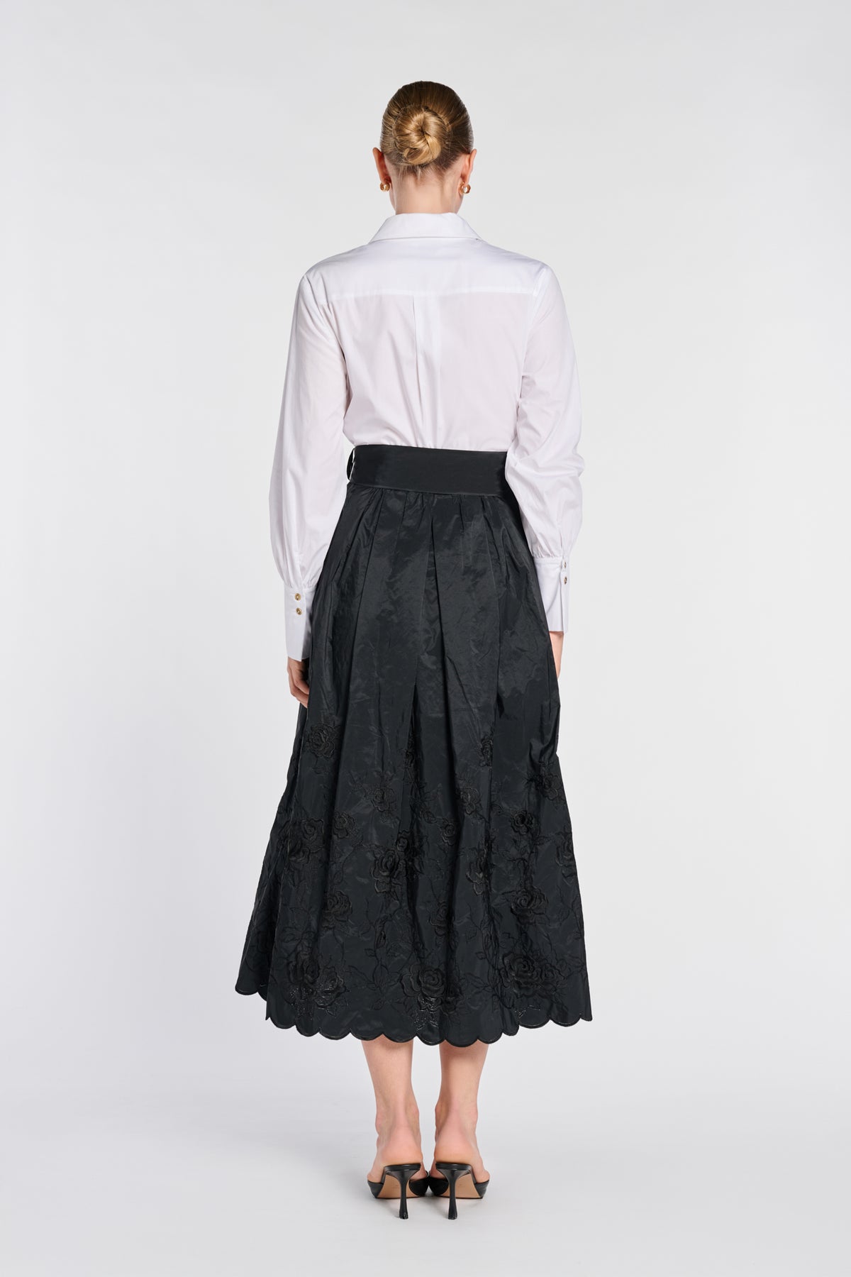 Robe chemise bimatière