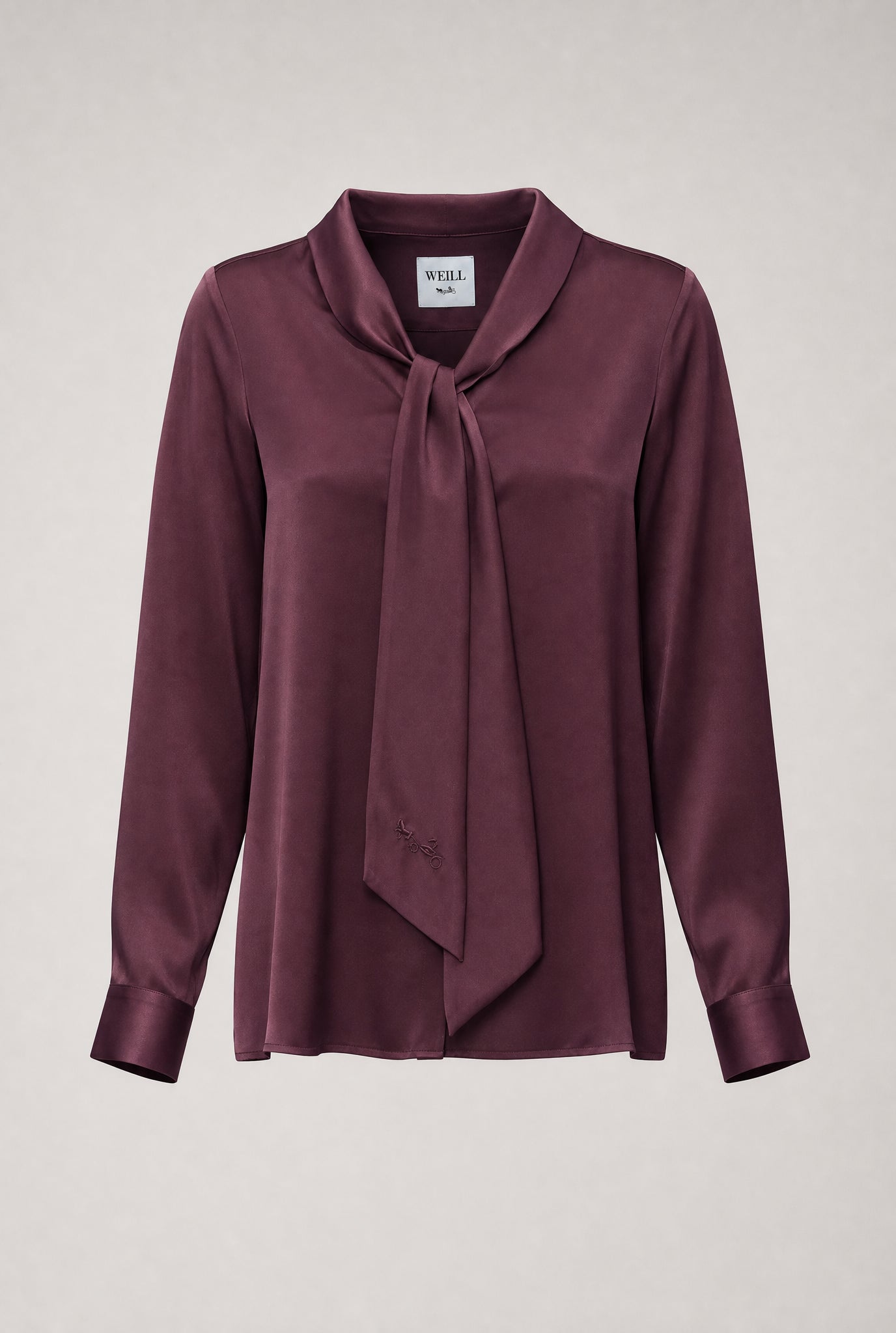 Blouse lavallière en soie