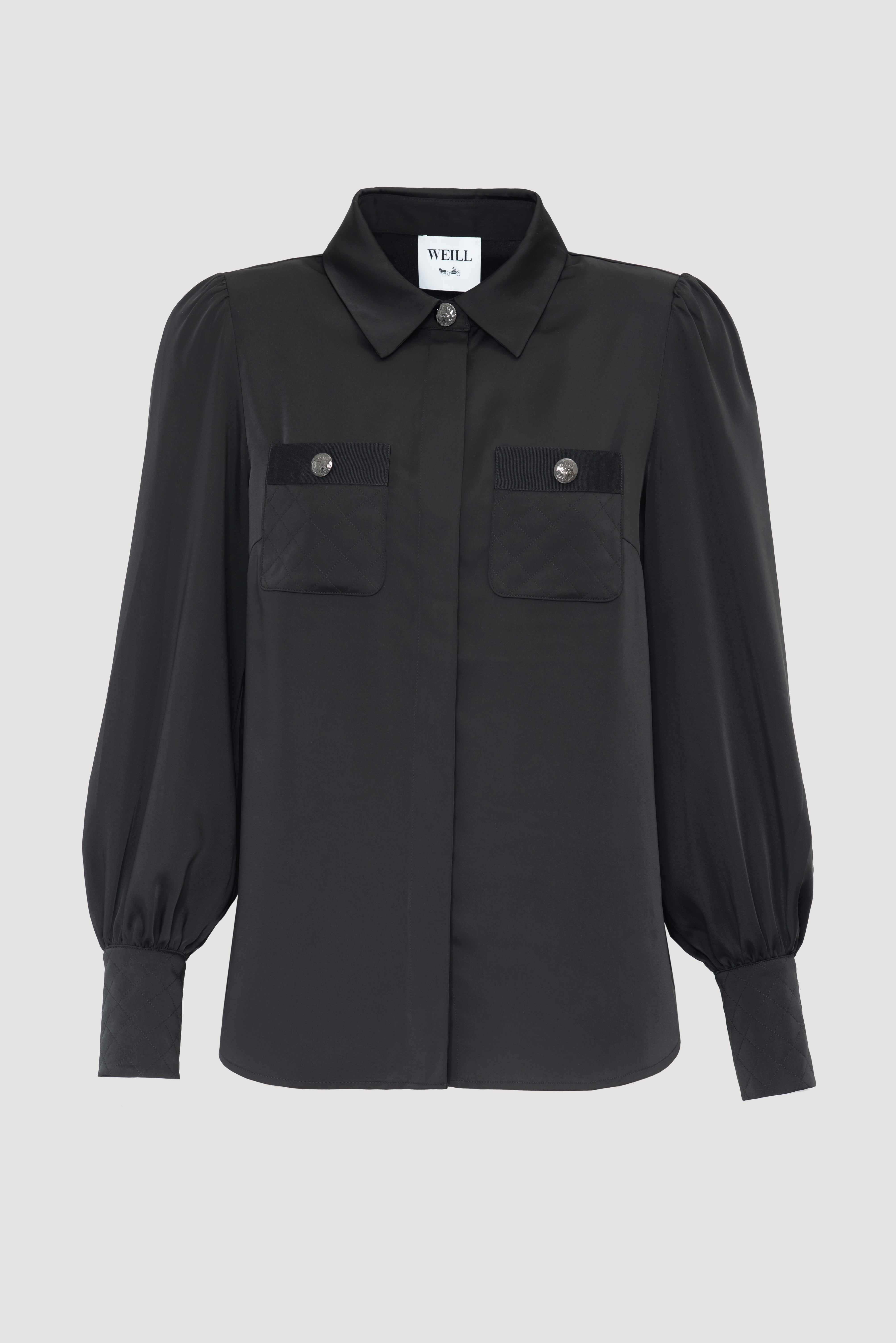 Chemise en satin matelassée