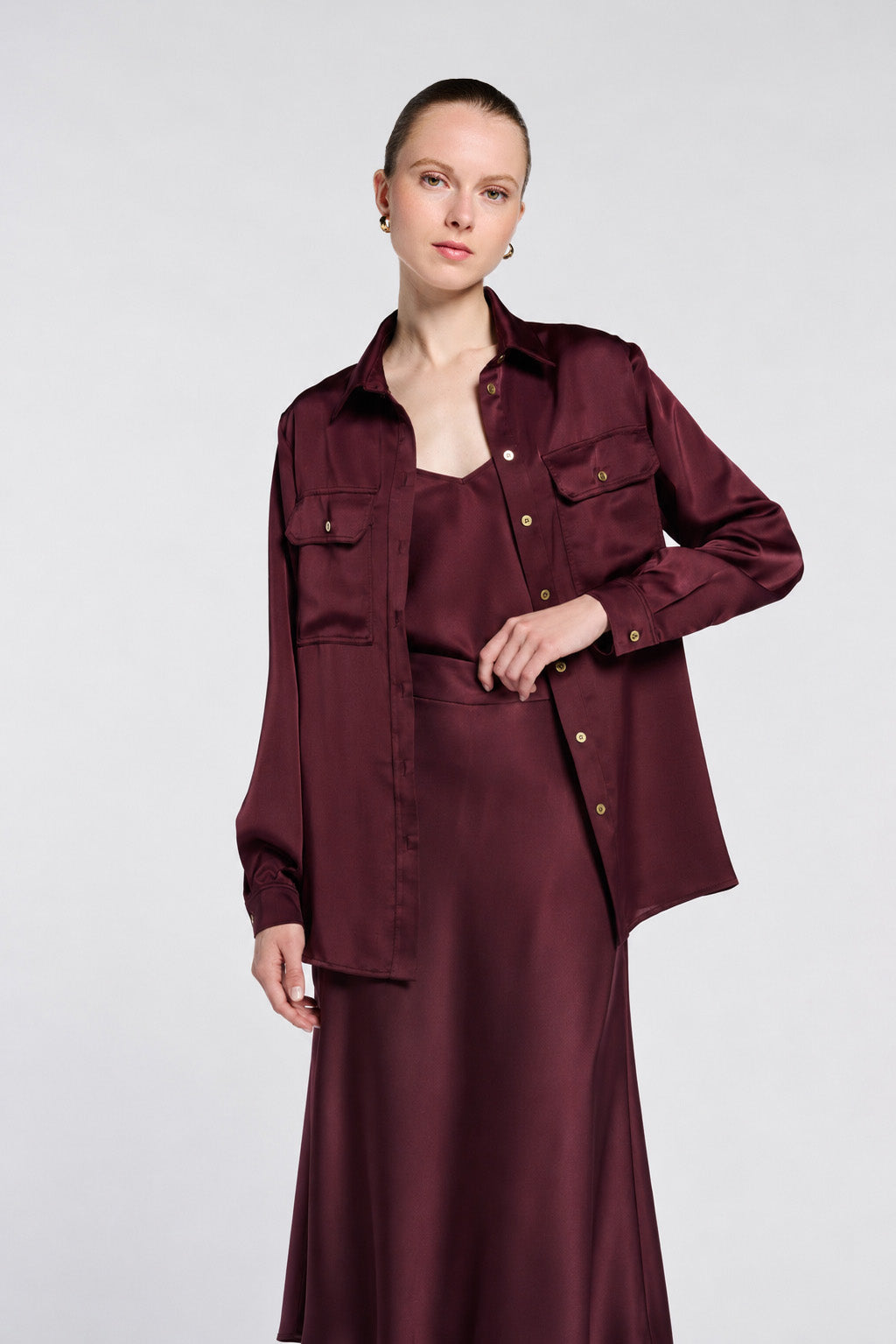 Chemise en satin