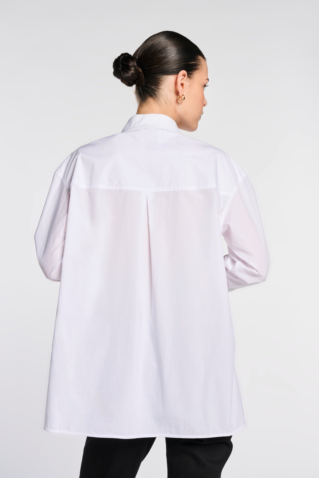 Chemise en coton à plastron