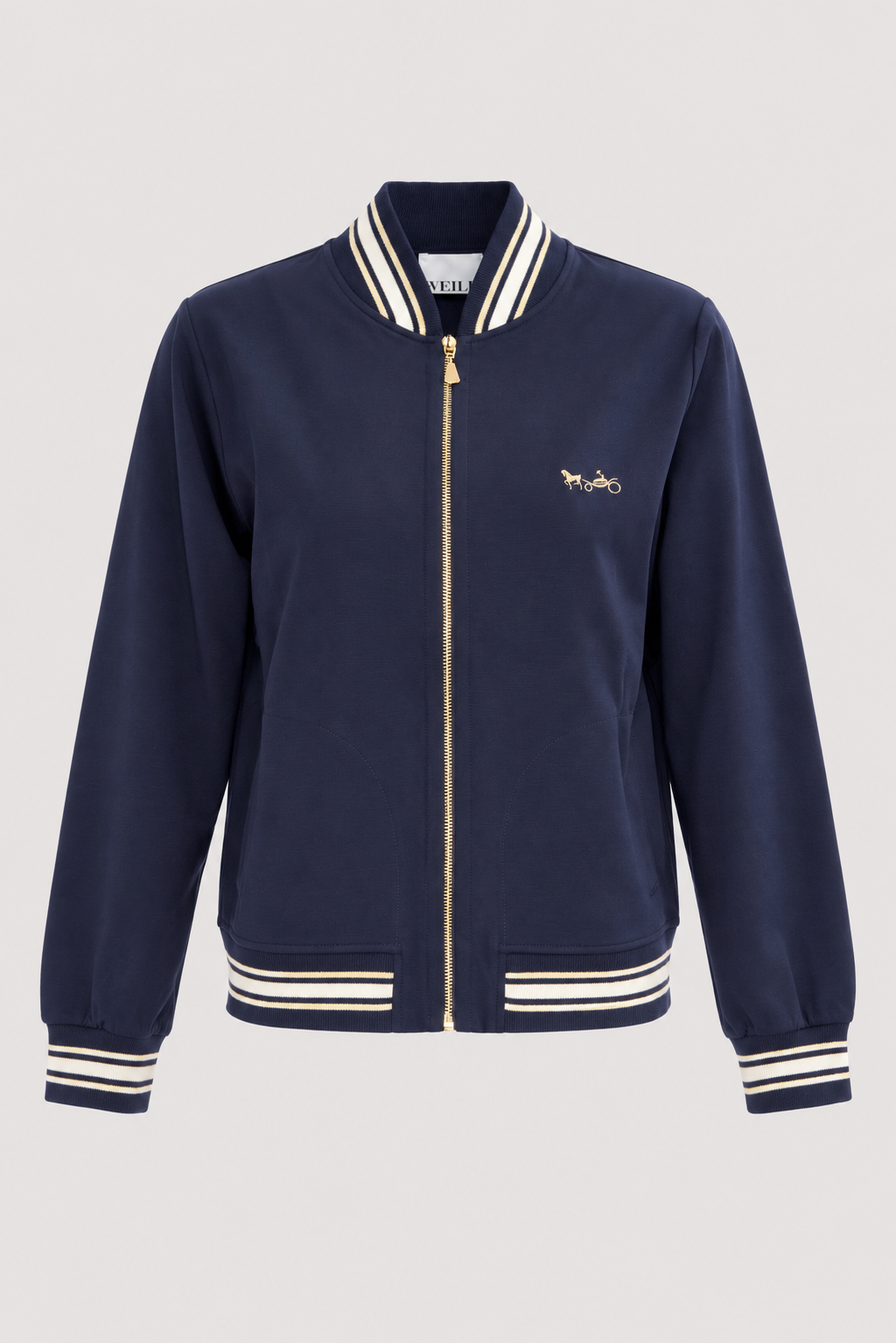 Sweat-shirt zippé en jersey milano
