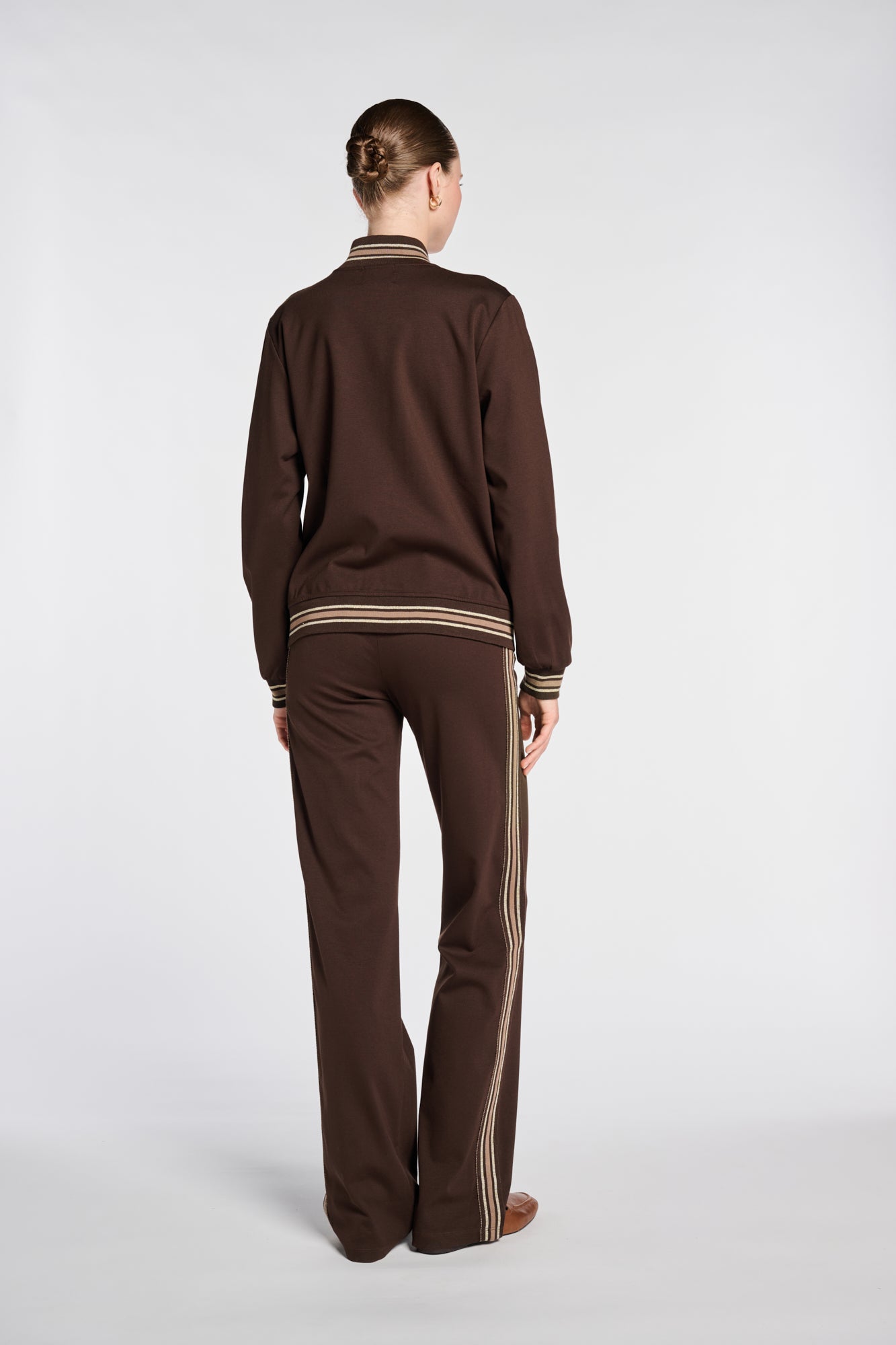 Milano jersey zip-up sweatshirt