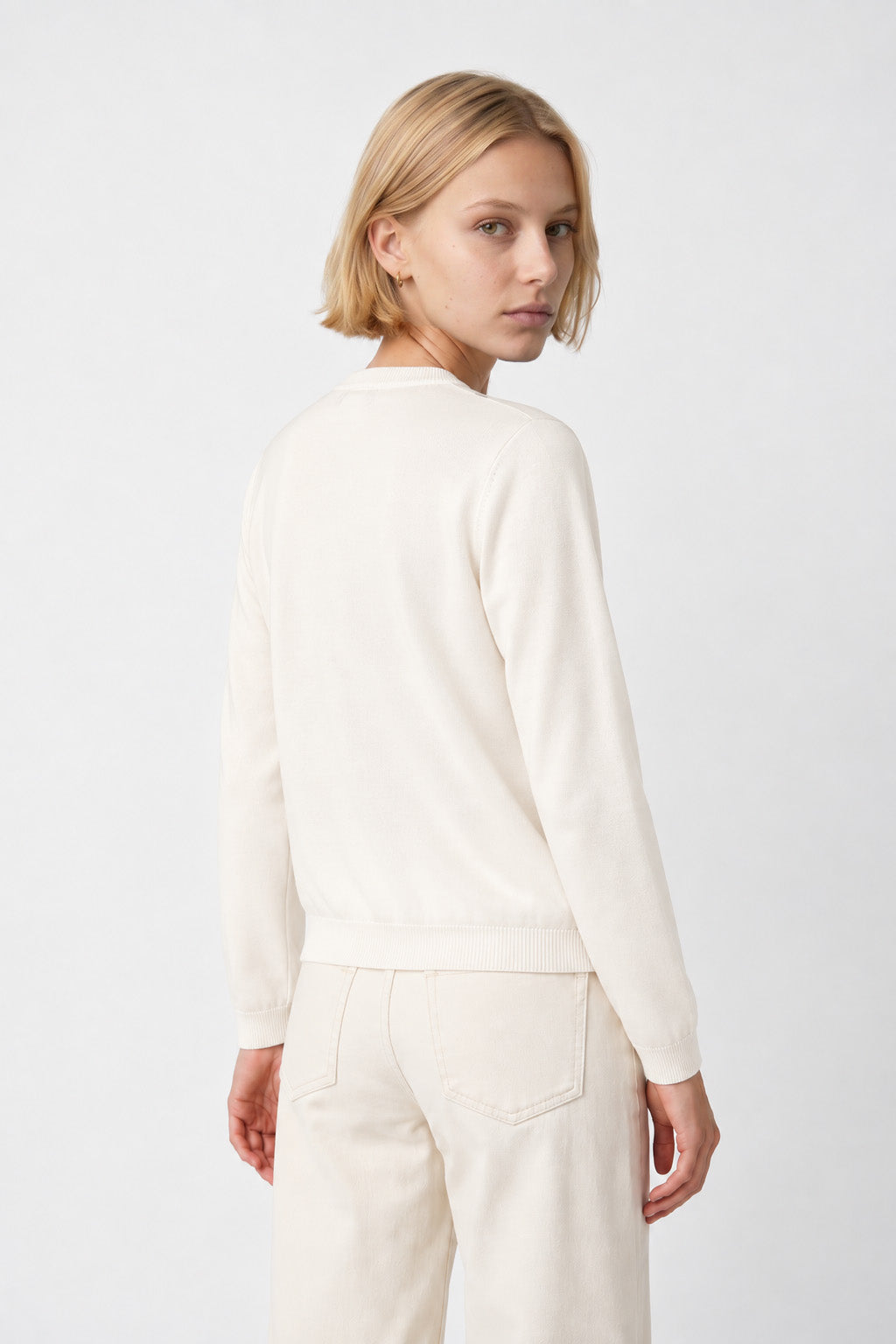 Cardigan imprimé bimatière
