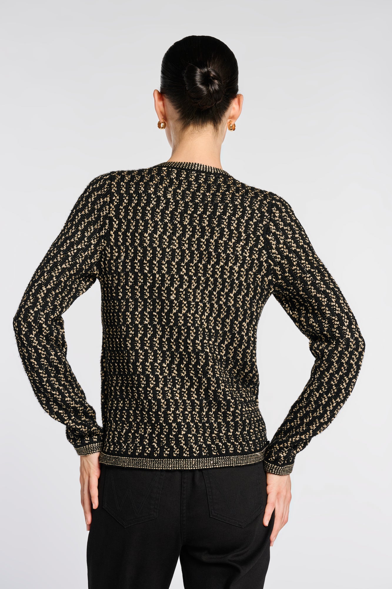 Cardigan en maille irisée