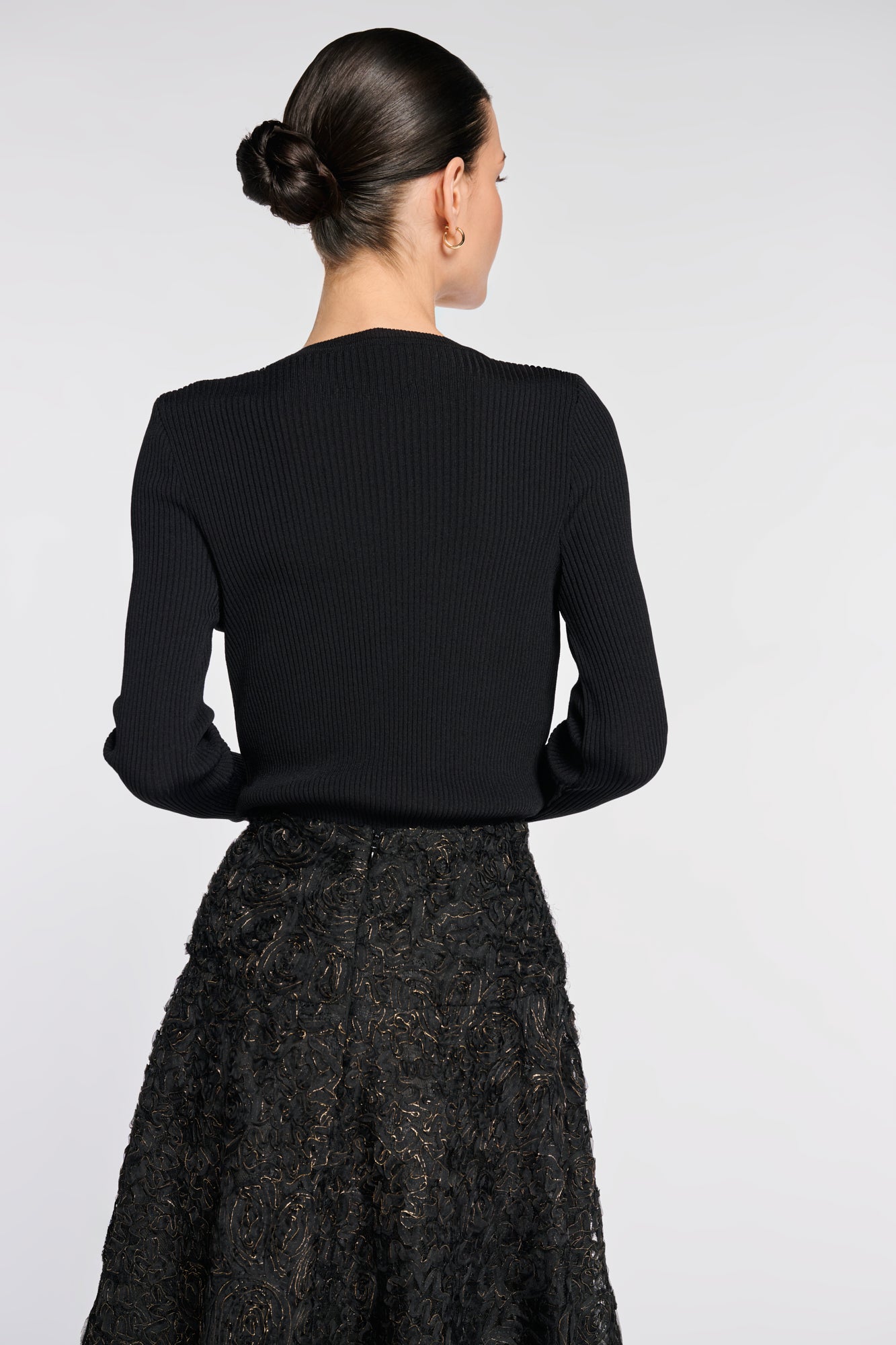 Pull côtelé à bijoux