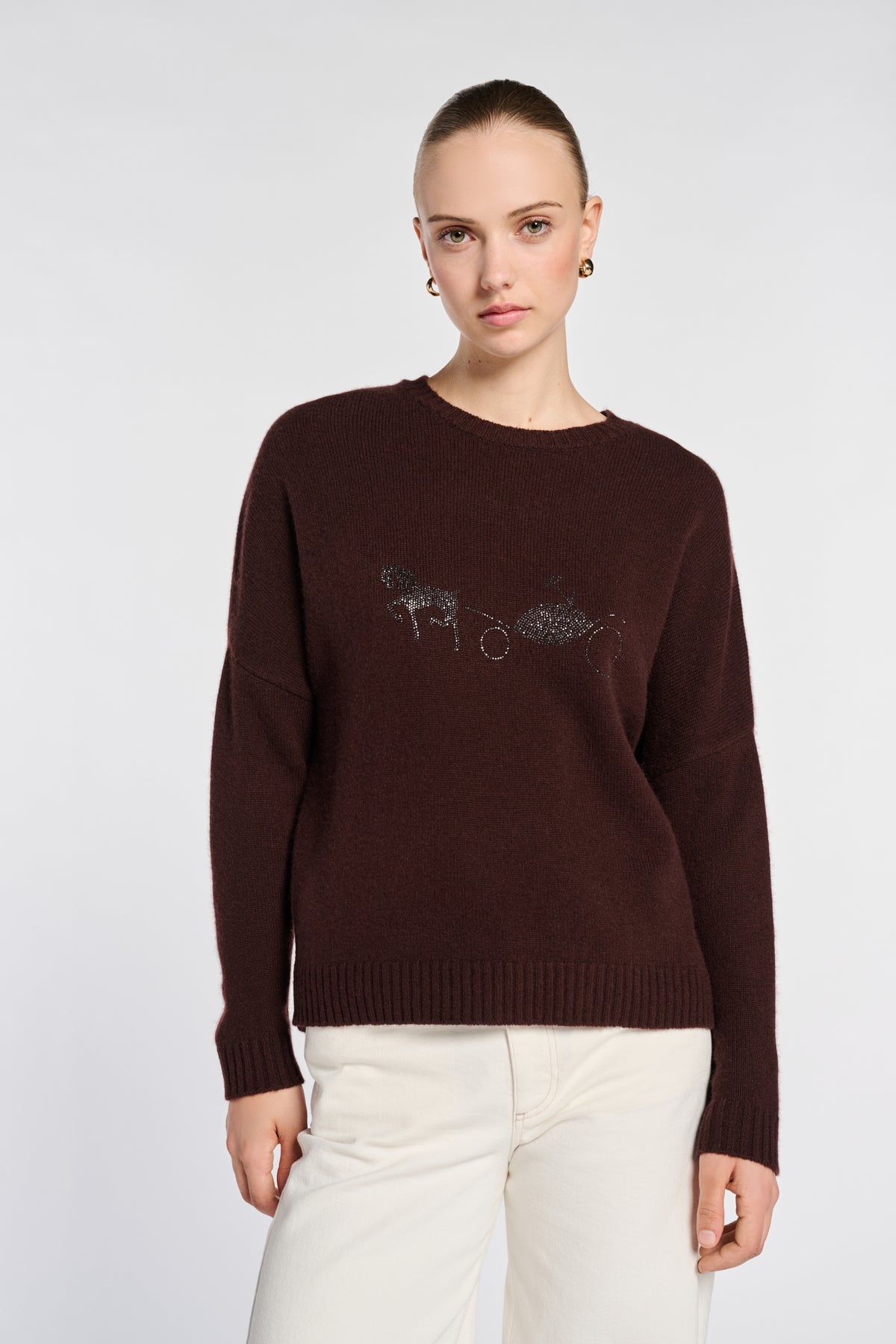 Logo cashmere-blend sweater