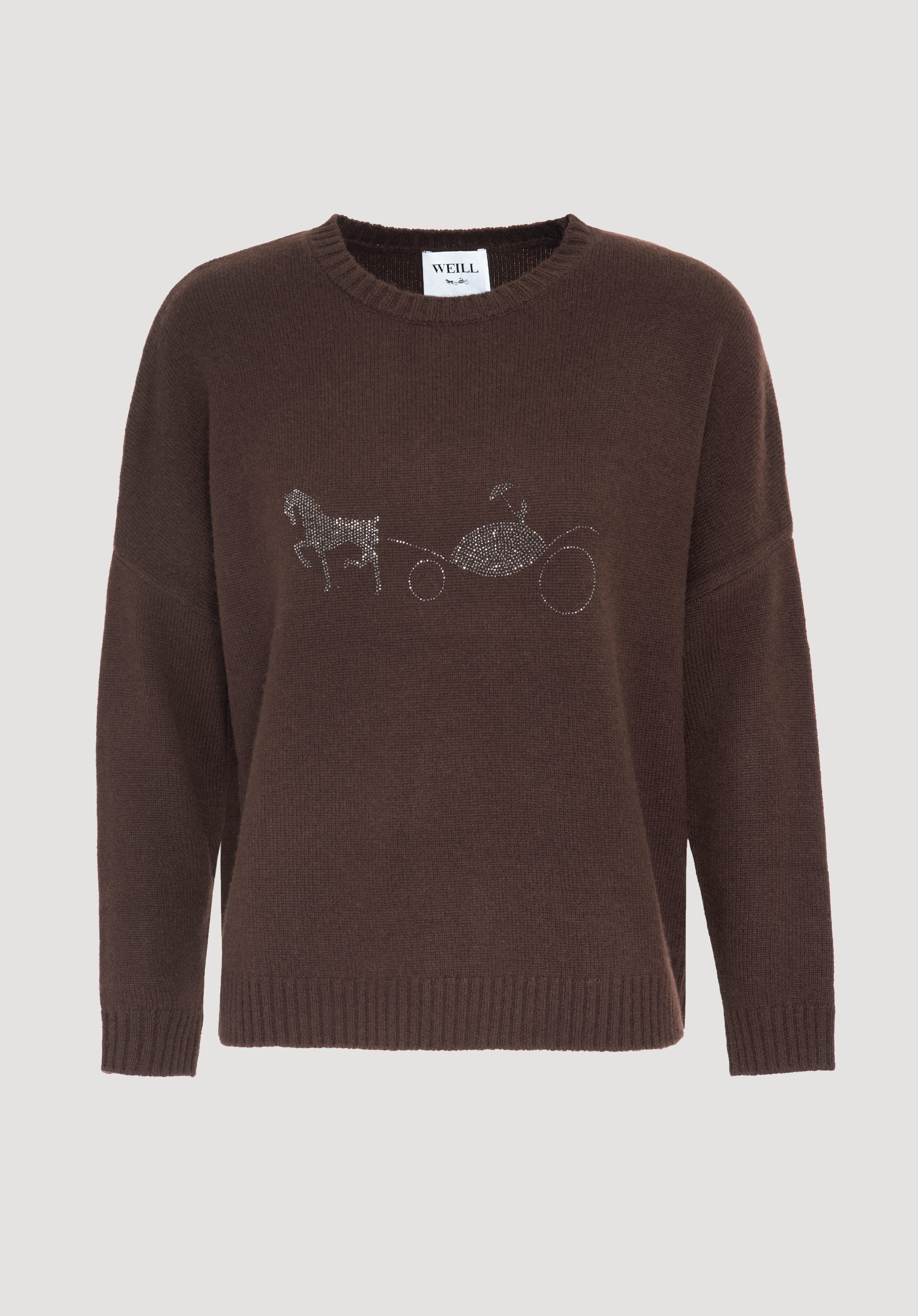 Logo cashmere-blend sweater