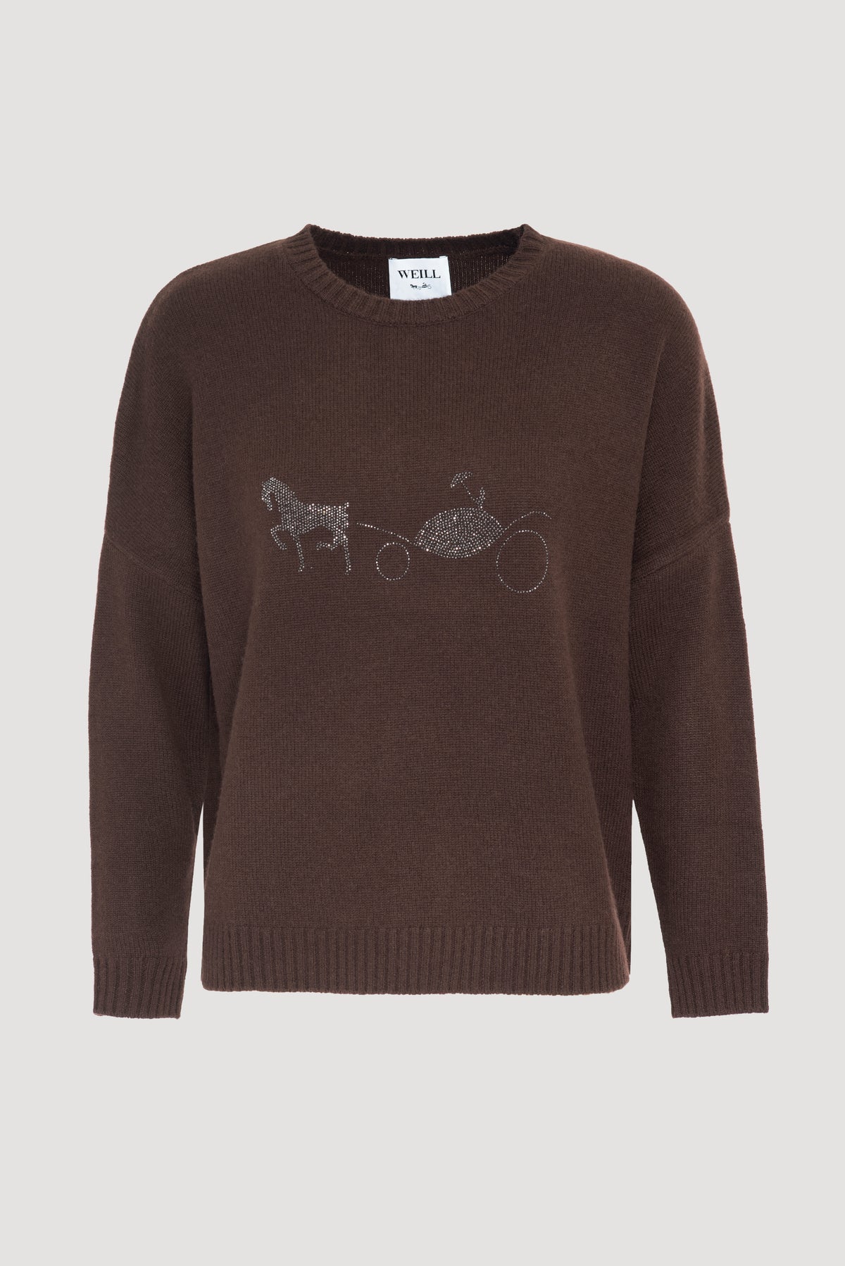 Logo cashmere-blend sweater
