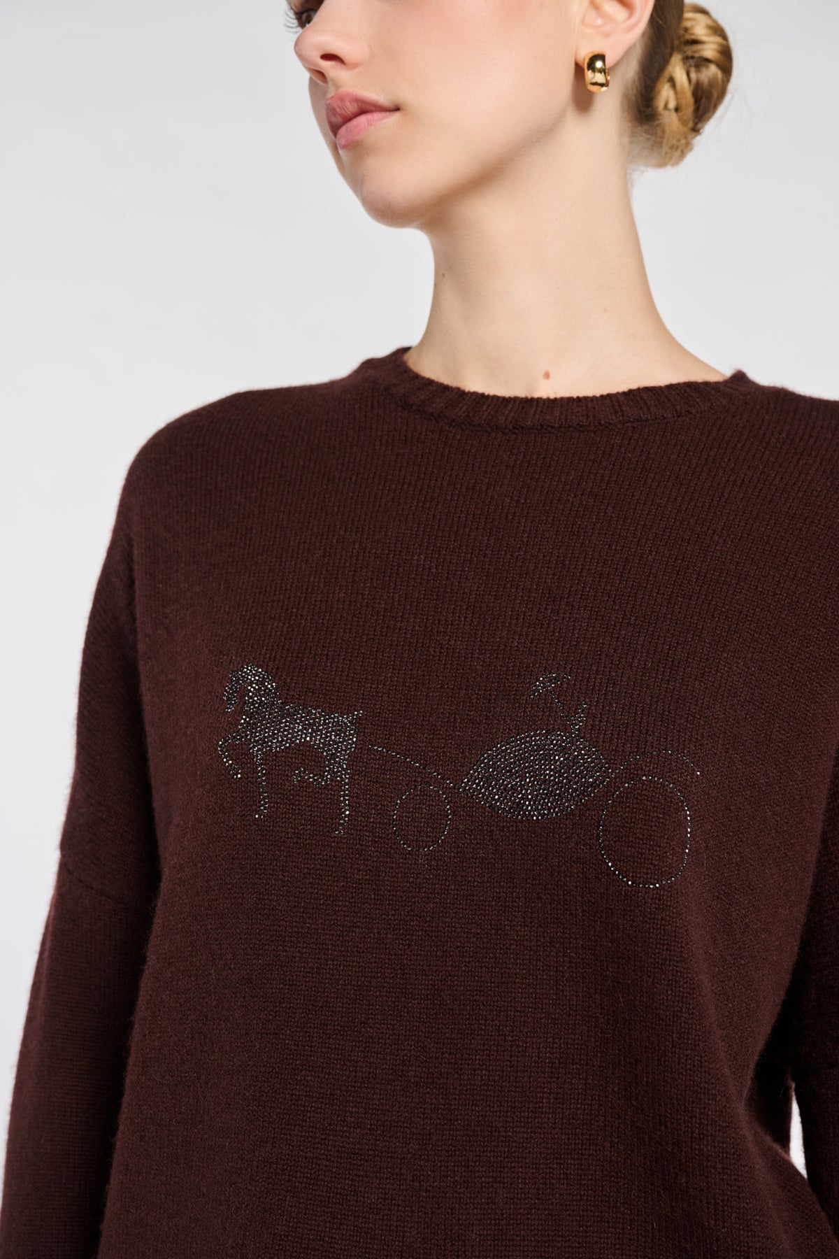 Logo cashmere-blend sweater