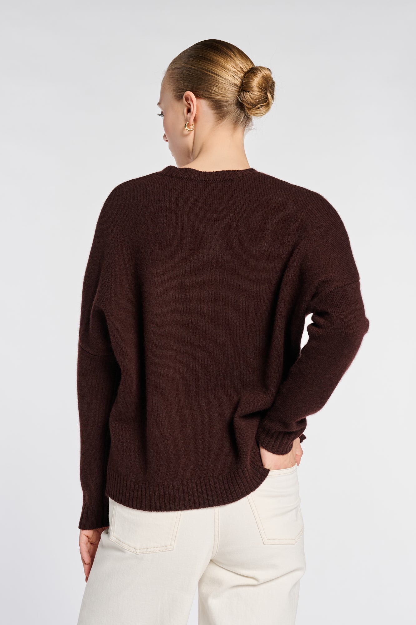 Logo cashmere-blend sweater