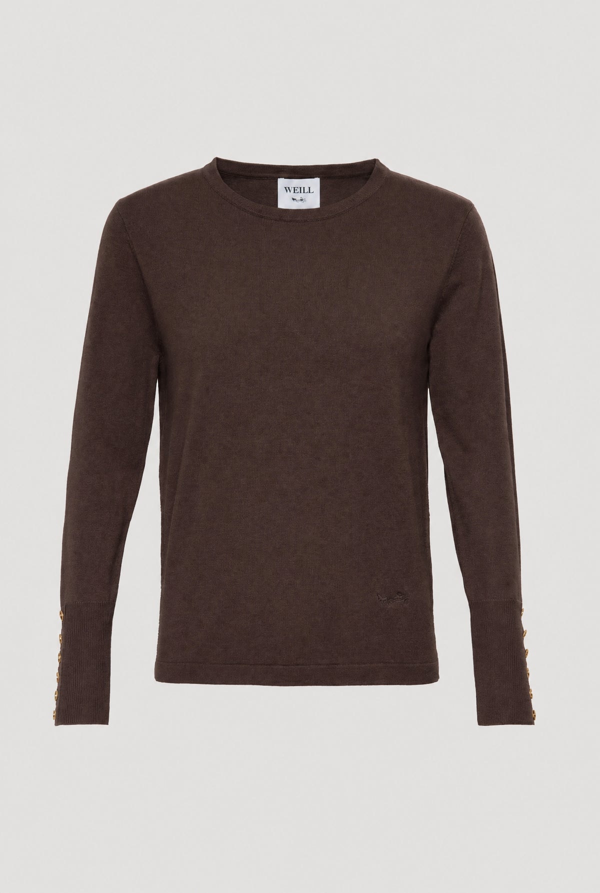 Silk and cashmere crew-neck sweater