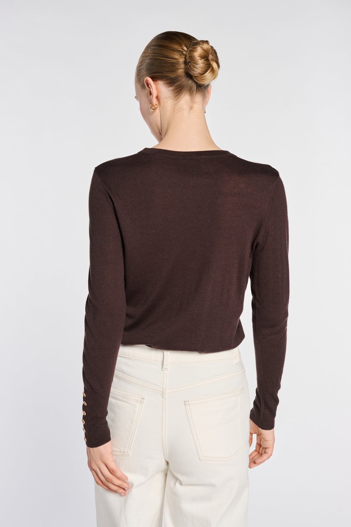 Silk and cashmere crew-neck sweater