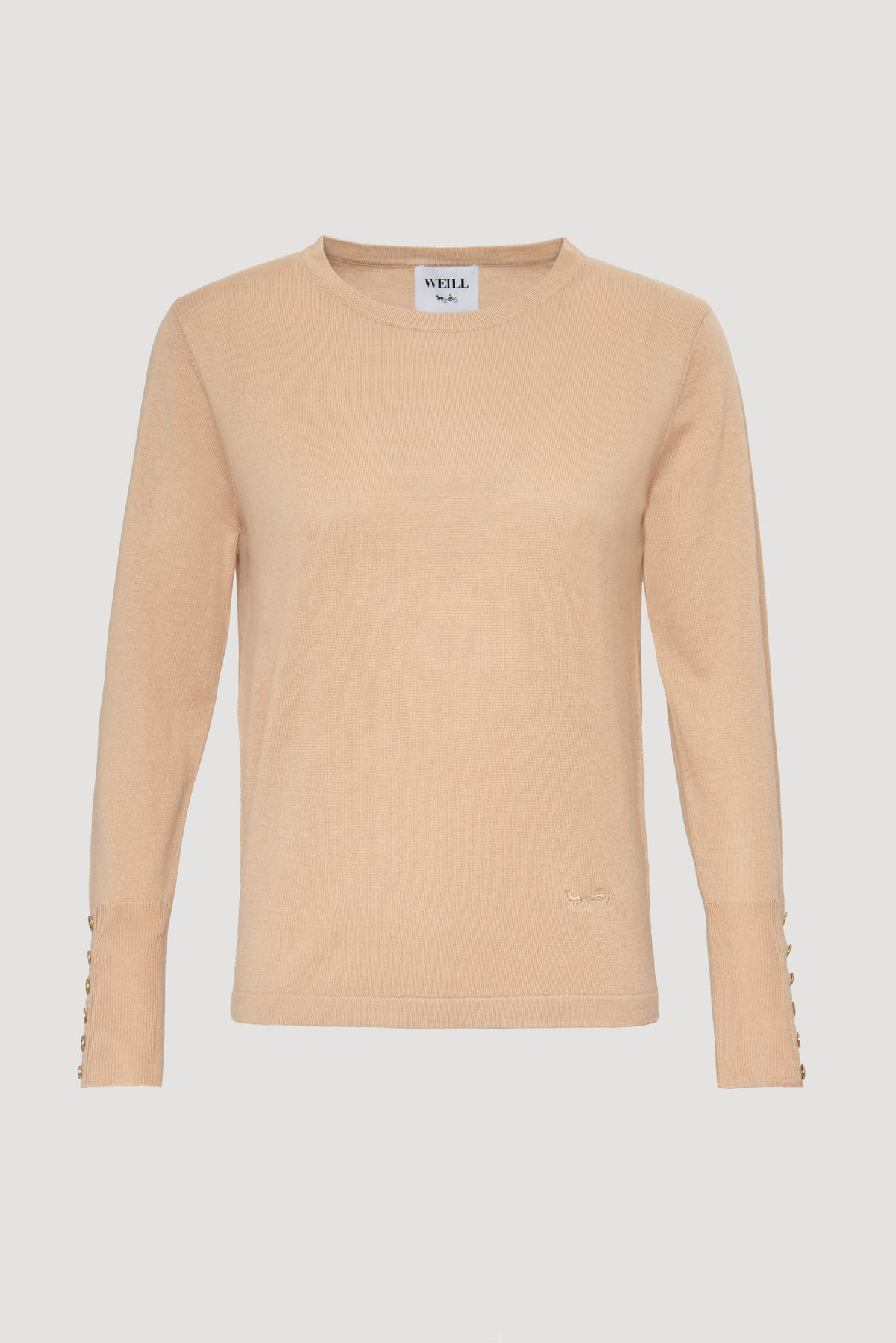 Silk and cashmere crew-neck sweater