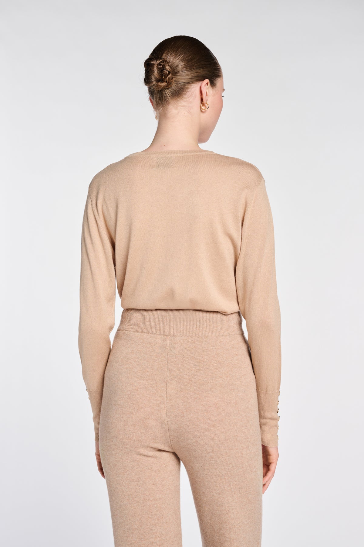 Silk and cashmere crew-neck sweater