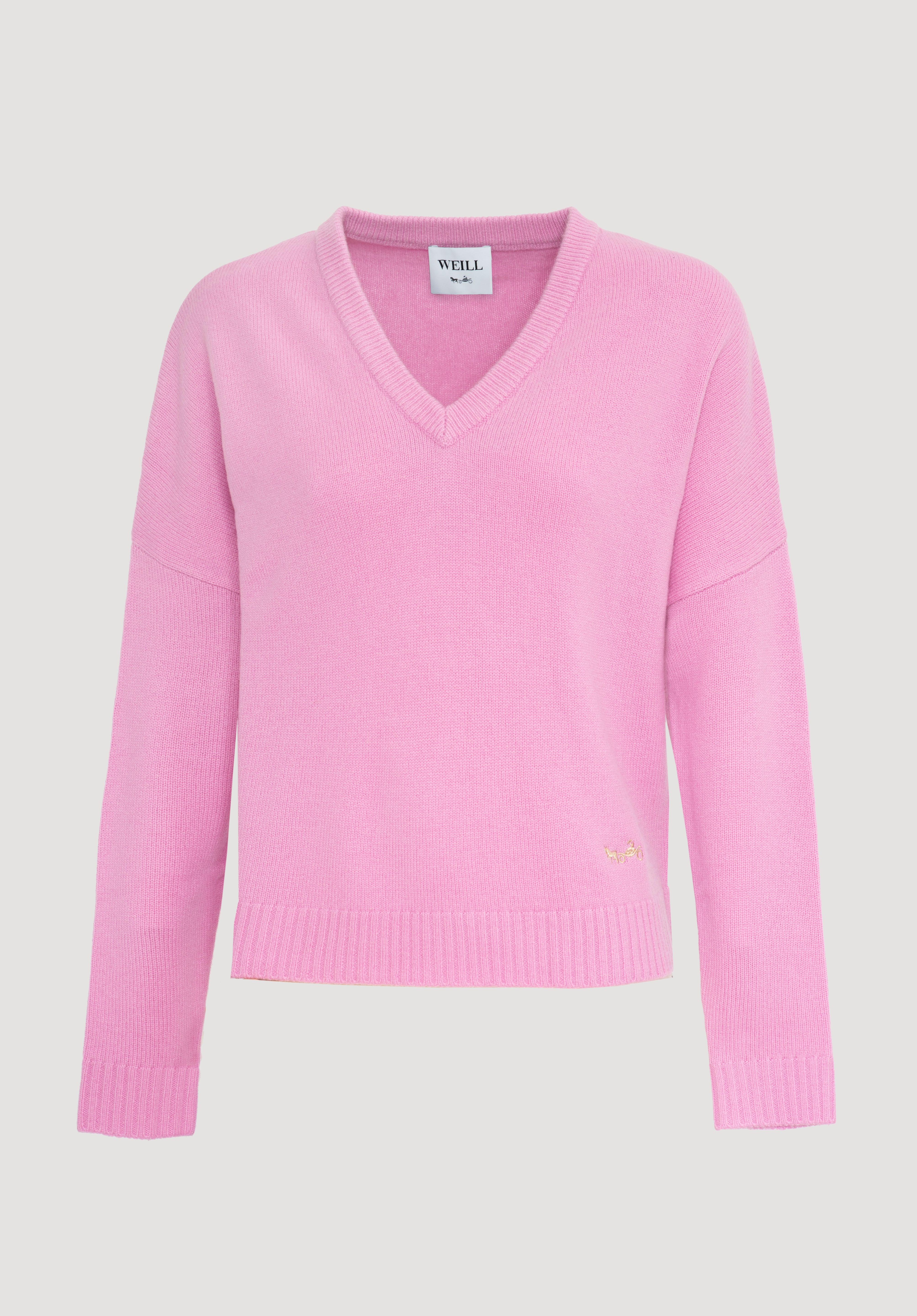 Pull col V en laine mélangé
